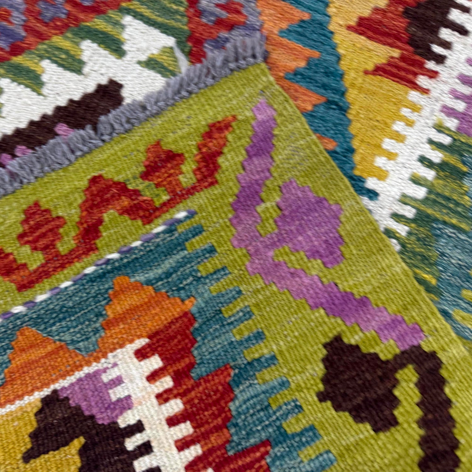 Handmade Vegetable Kilim 2' 11" x 4' 4" (ft) - No. Y39387