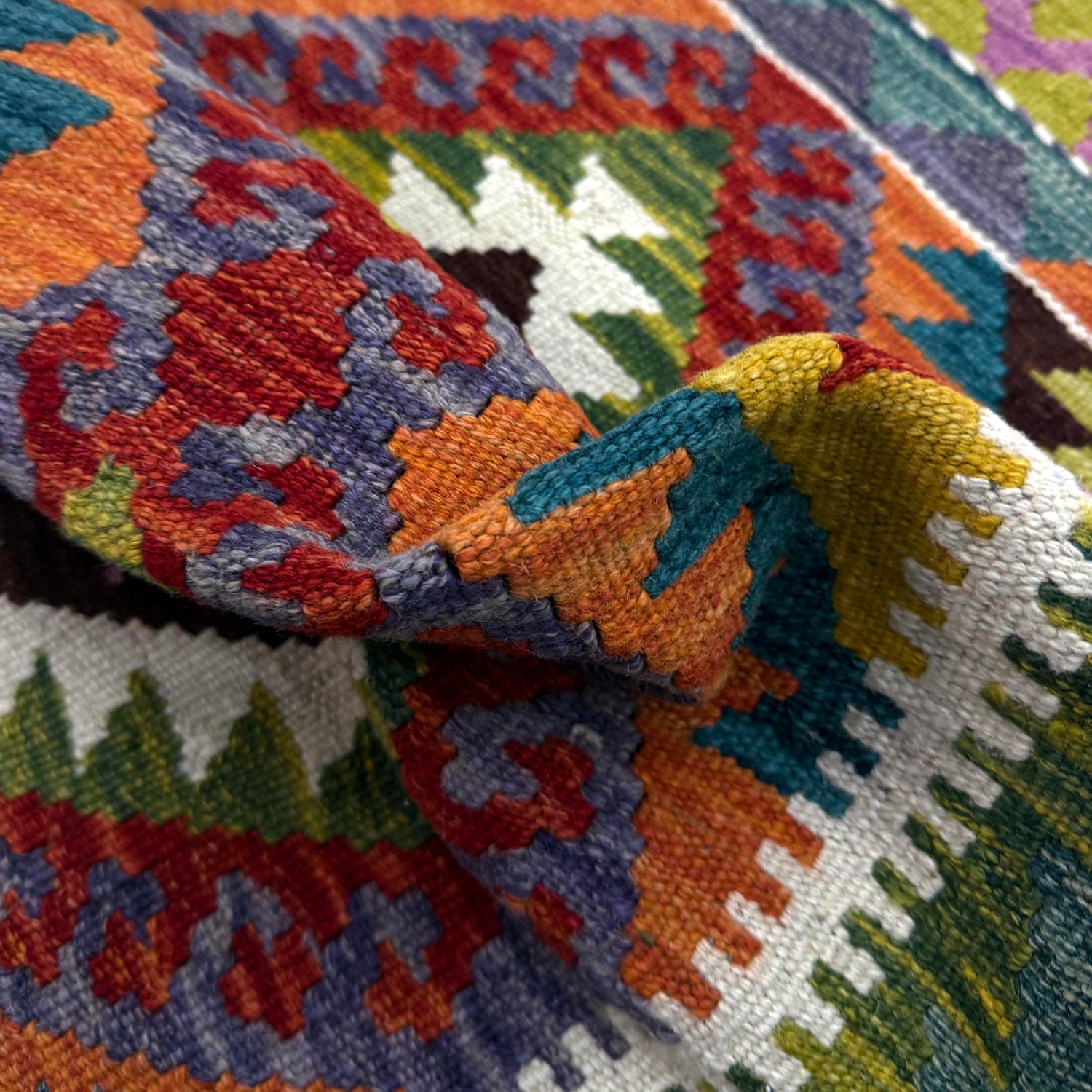 Handmade Vegetable Kilim 2' 11" x 4' 4" (ft) - No. Y39387
