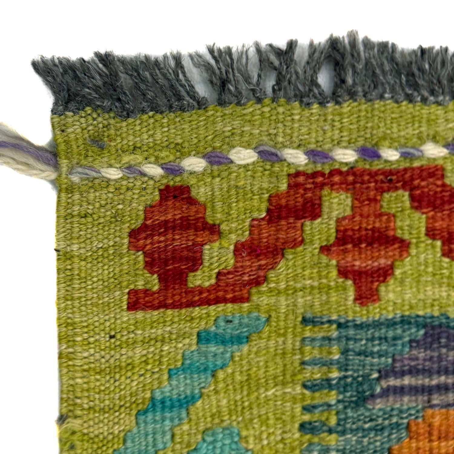 Handmade Vegetable Kelim 2' 9" x 3' 9" (ft) - No. Y39388