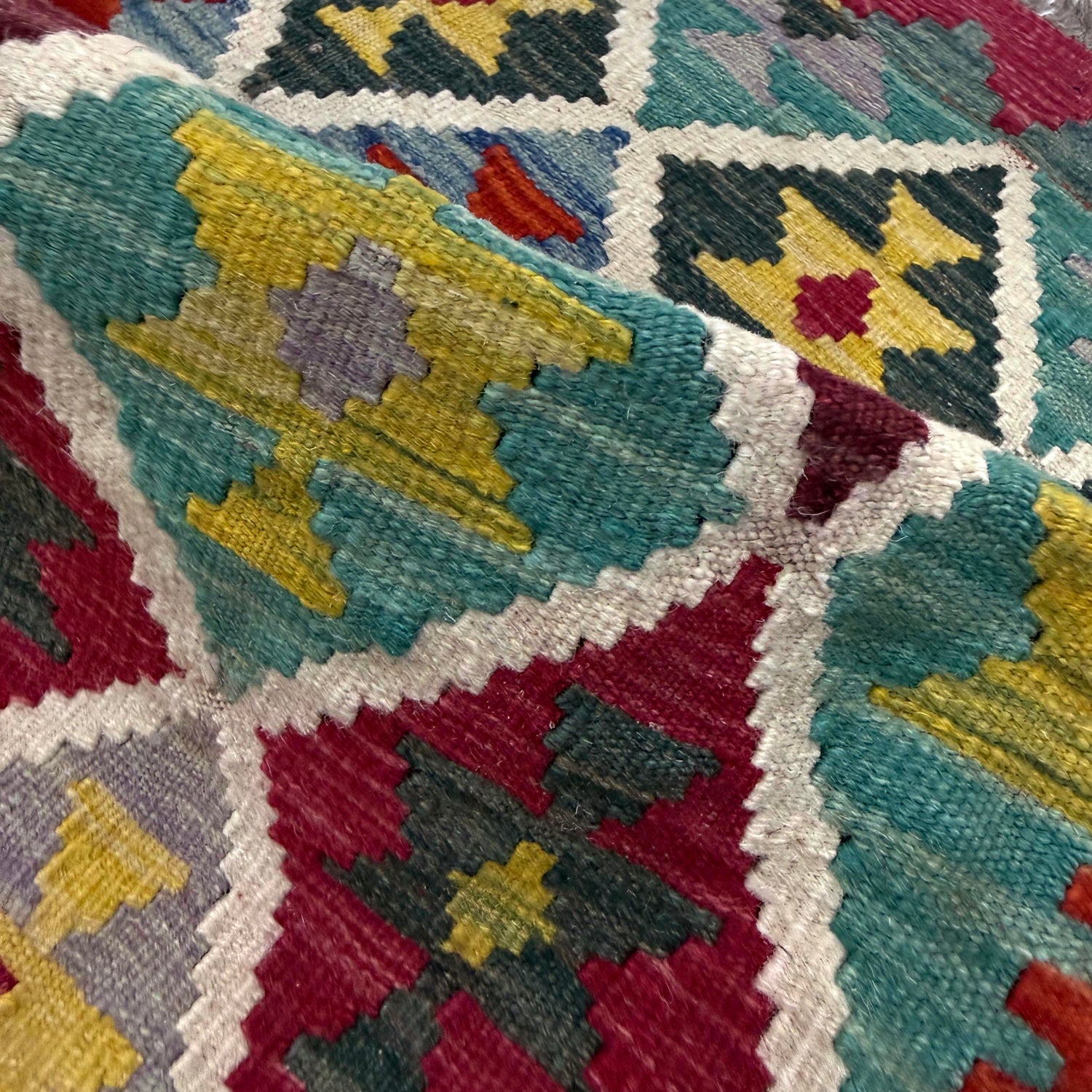 Handmade Vegetable Kilim 2' 9" x 3' 7" (ft) - No. Y39392