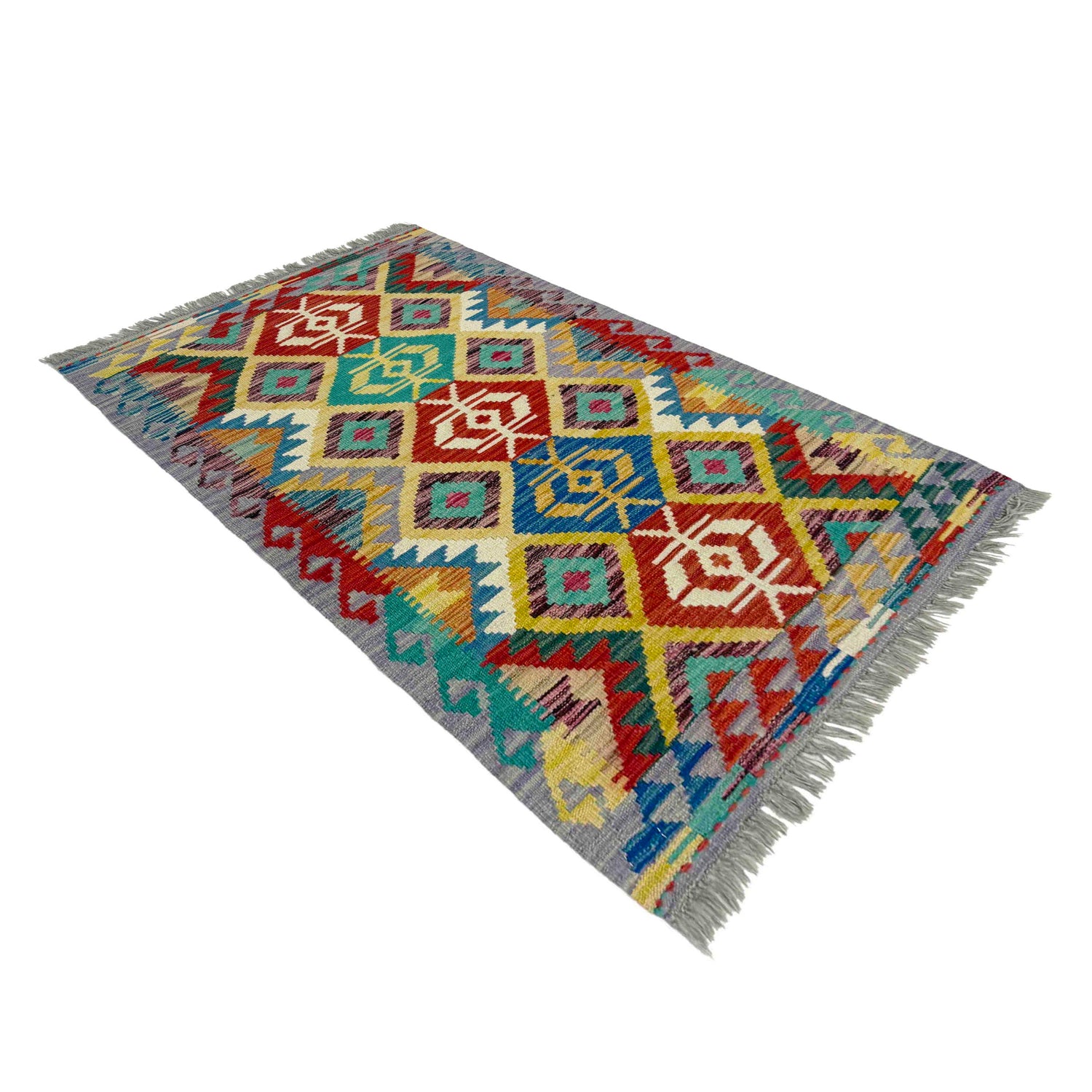 Handmade Vegetable Kelim 2' 6" x 4' 2" (ft) - No. Y39394