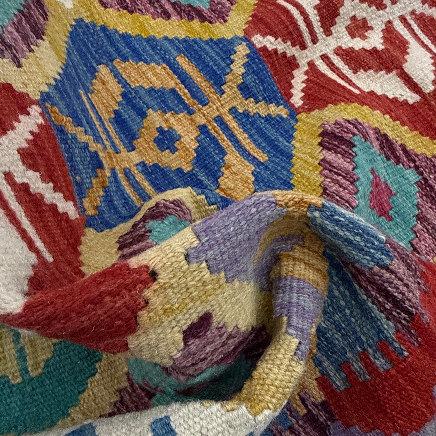 Handmade Vegetable Kelim 2' 6" x 4' 2" (ft) - No. Y39394
