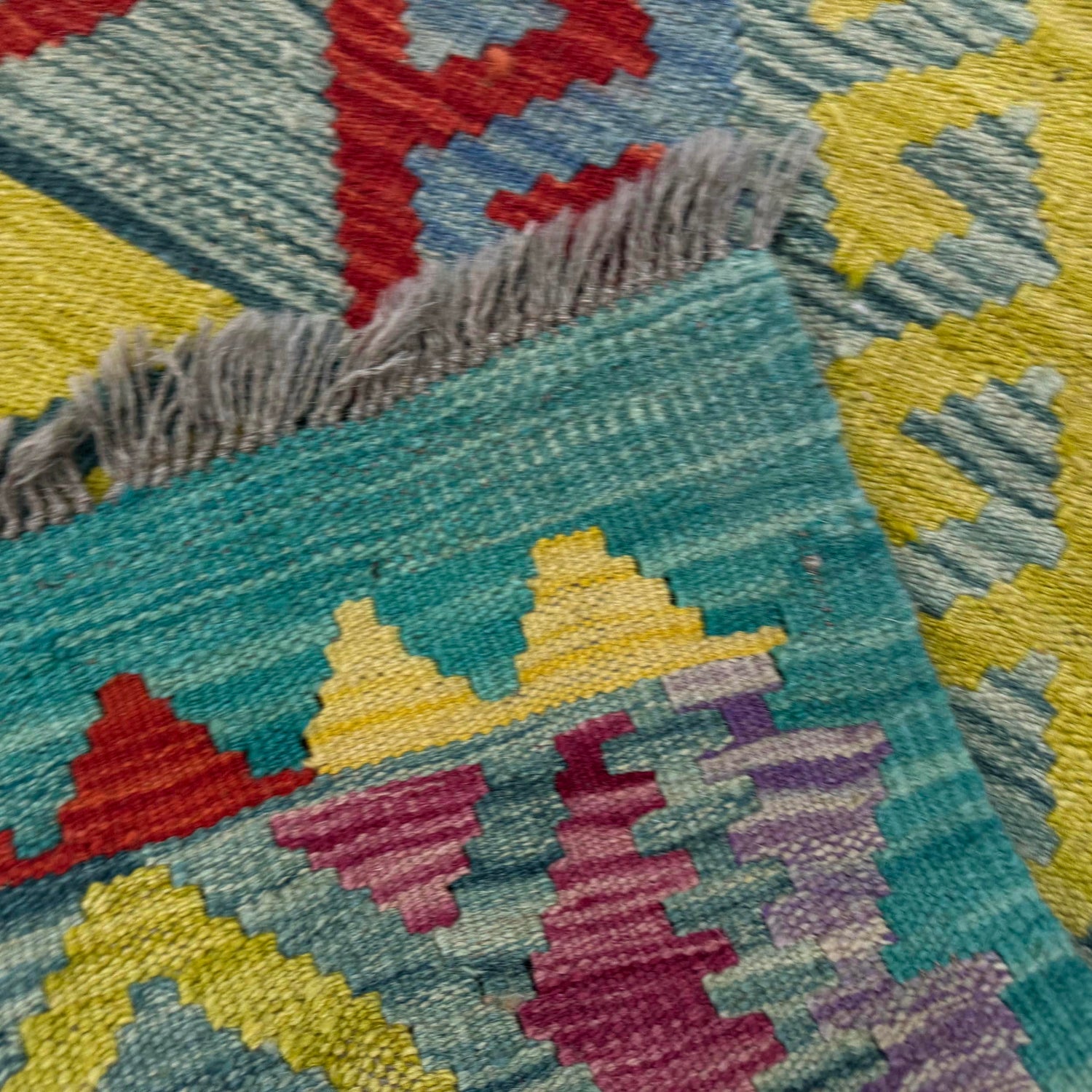 Handmade Vegetable Kilim 2' 9" x 3' 11" (ft) - No. Y39395