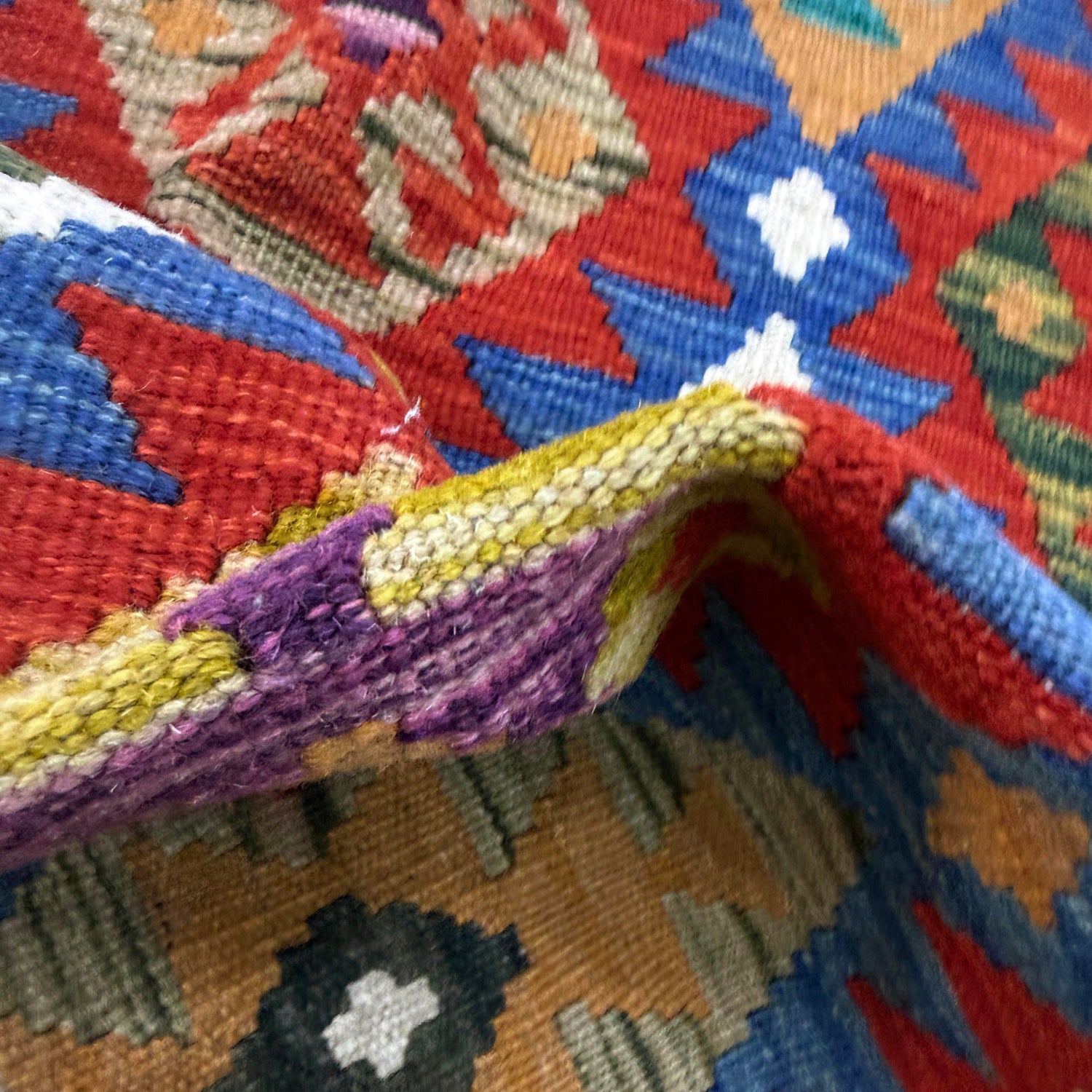 Handmade Vegetable Kilim 2' 7" x 4' 4" (ft) - No. Y39399