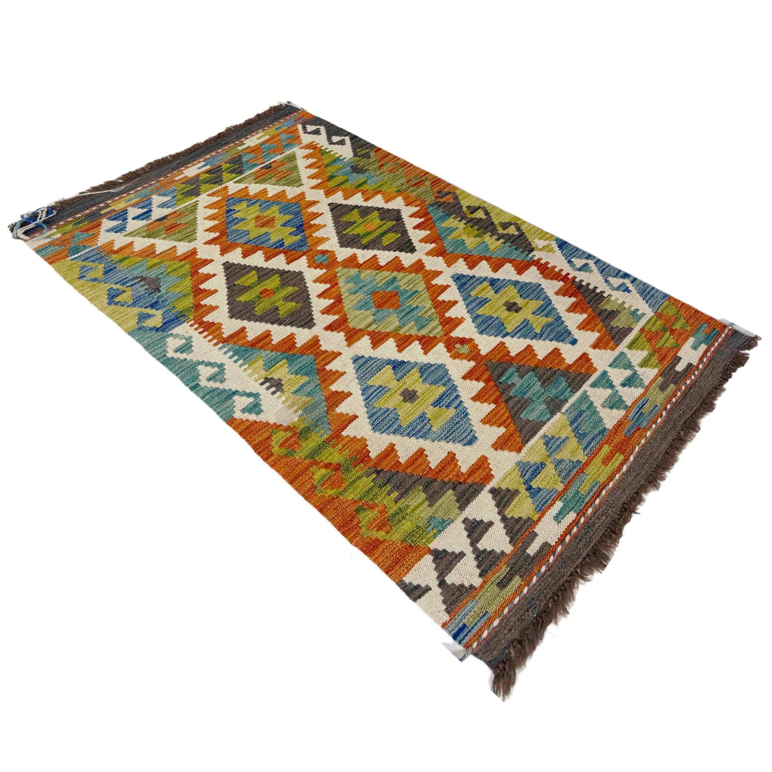 Handmade Vegetable Kelim 2' 5" x 4' 1" (ft) - No. Y39400