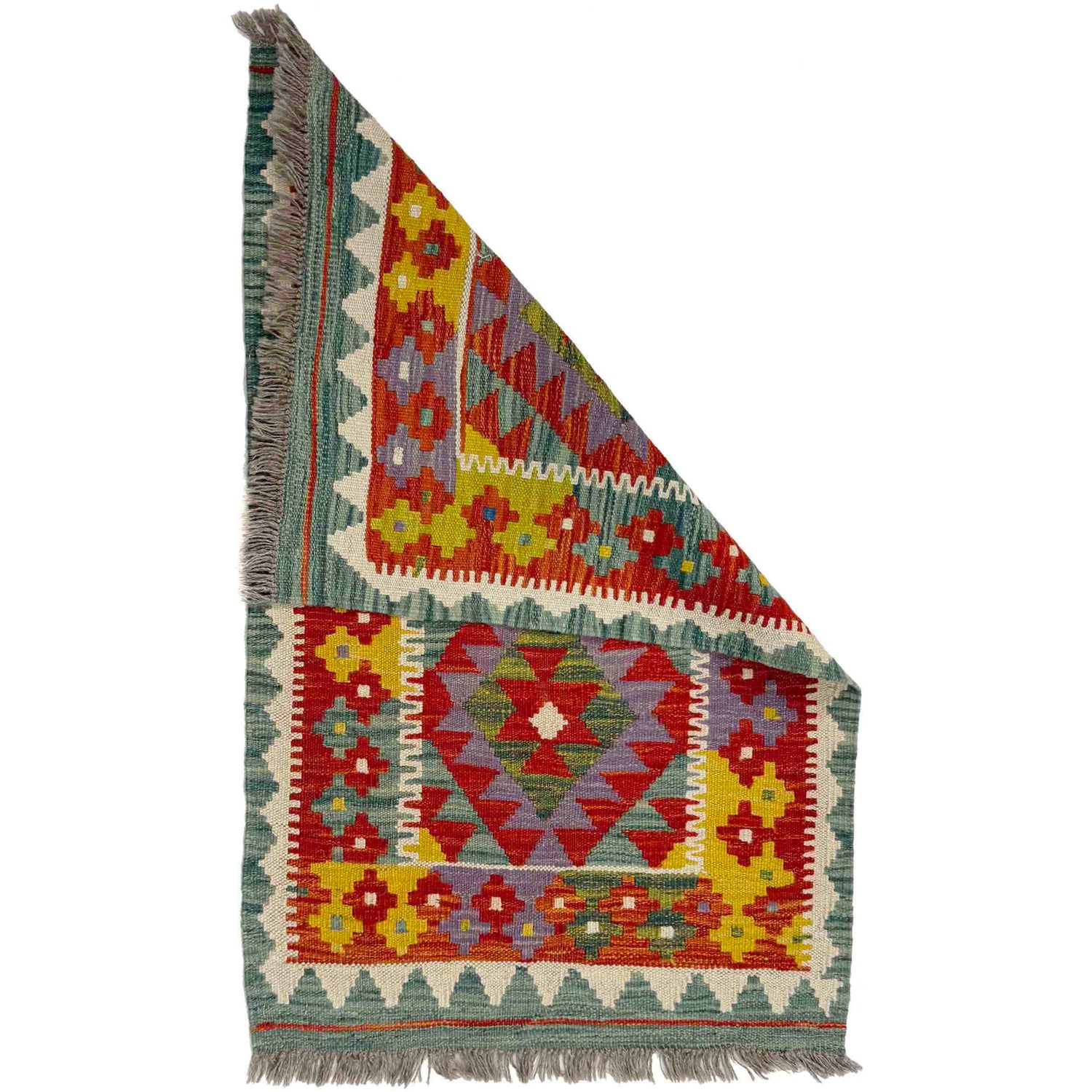 Handmade Vegetable Kelim 2' 2" x 3' 6" (ft) - No. Y39402