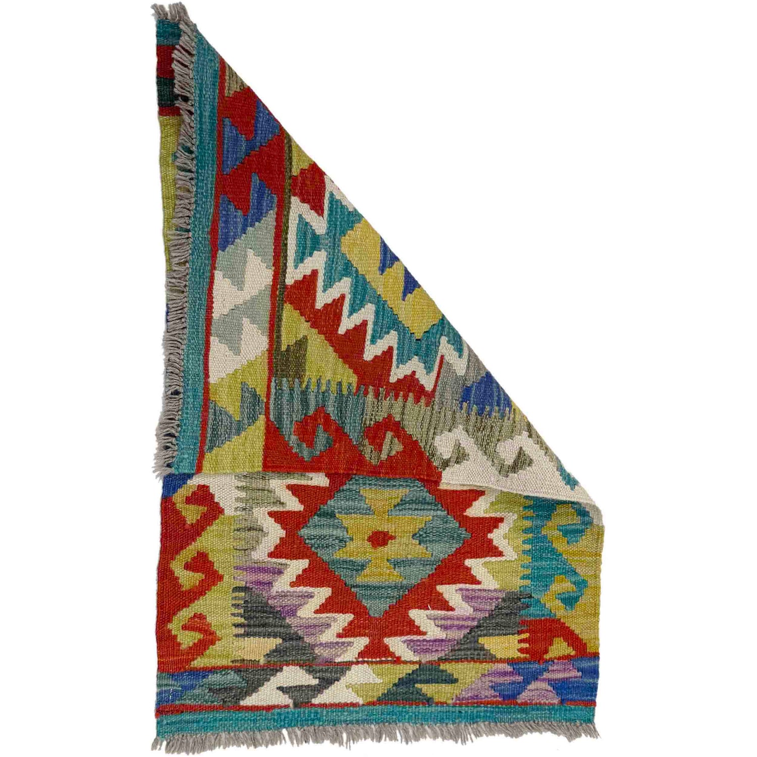 Handmade Vegetable Kelim 1' 10" x 2' 9" (ft) - No. Y39403