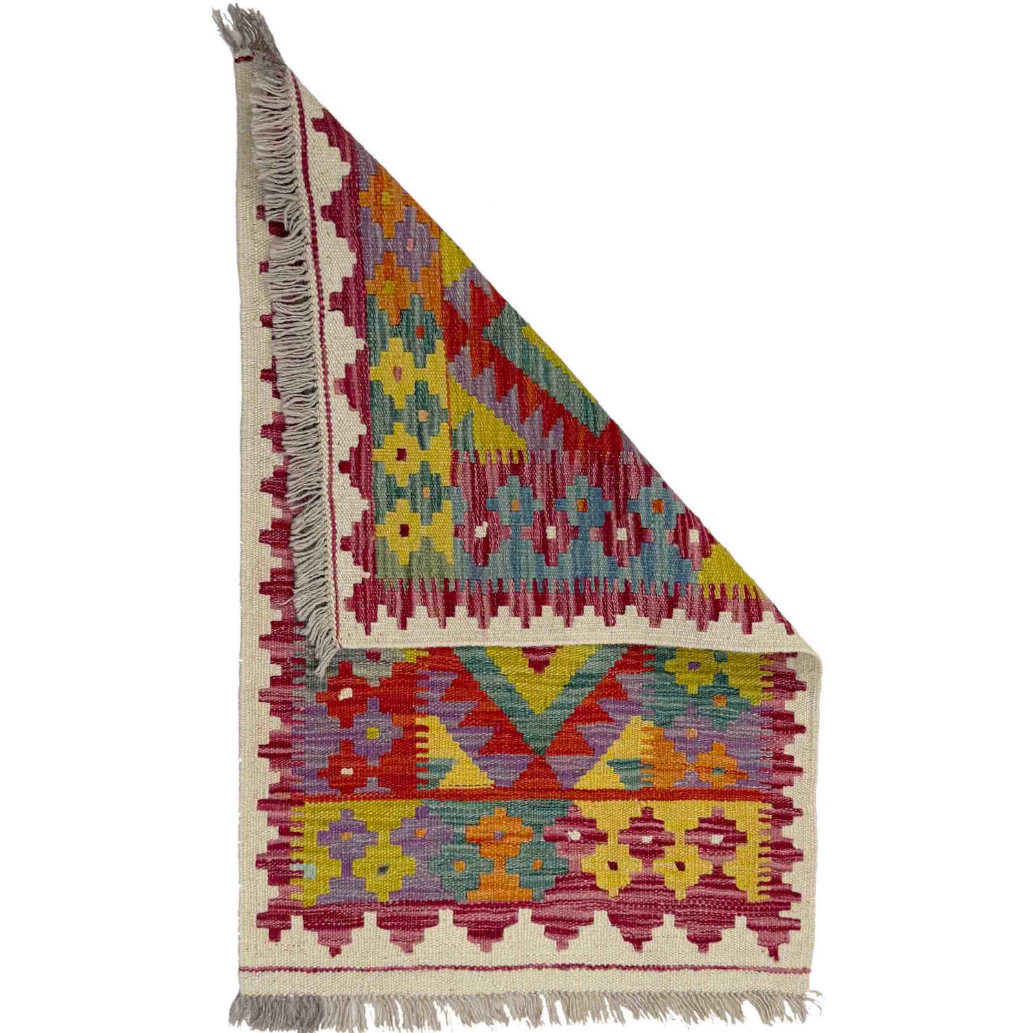 Handmade Vegetable Kelim 2' 0" x 2' 11" (ft) - No. Y39405