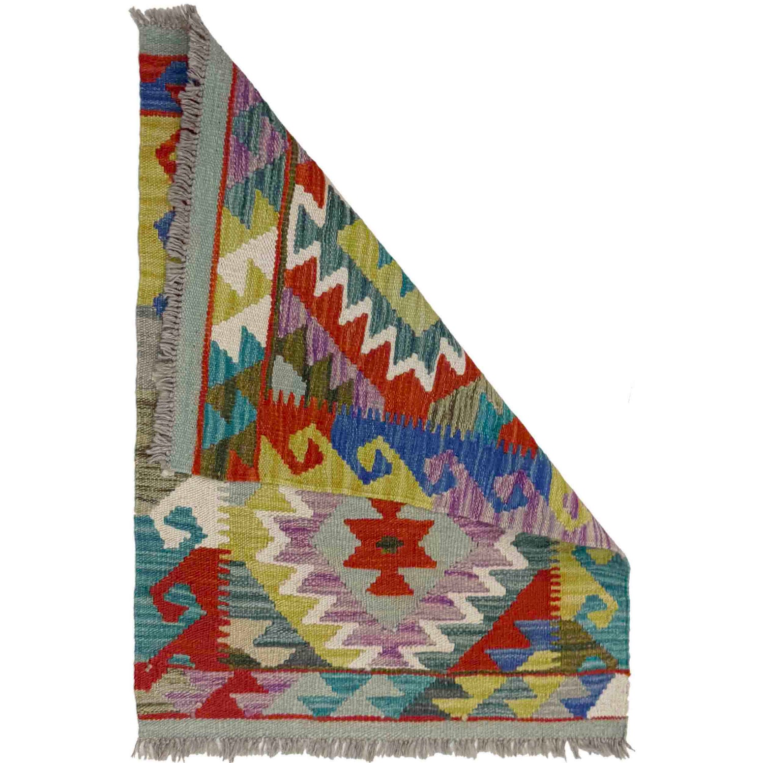 Handmade Vegetable Kilim 2' 0" x 2' 8" (ft) - No. Y39408