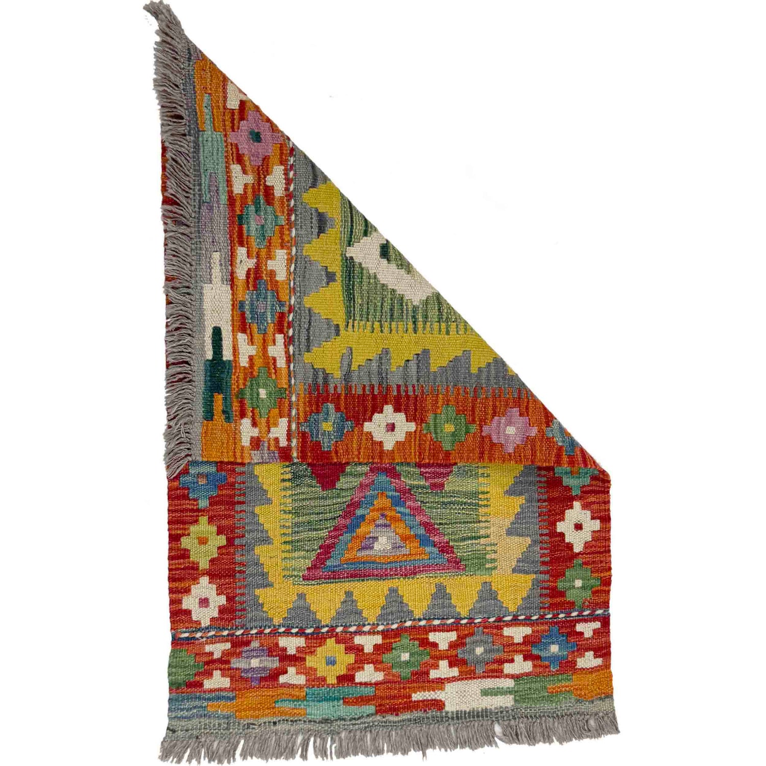 Handmade Vegetable Kilim 1' 11" x 2' 11" (ft) - No. Y39410