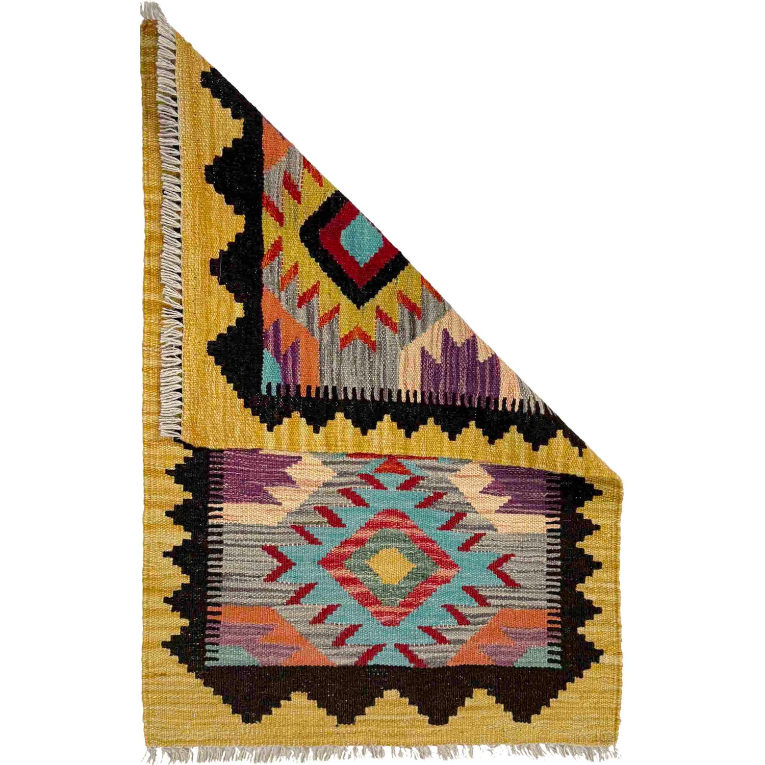 Handmade Vegetable Kilim 2' 0" x 3' 3" (ft) - No. Y39428