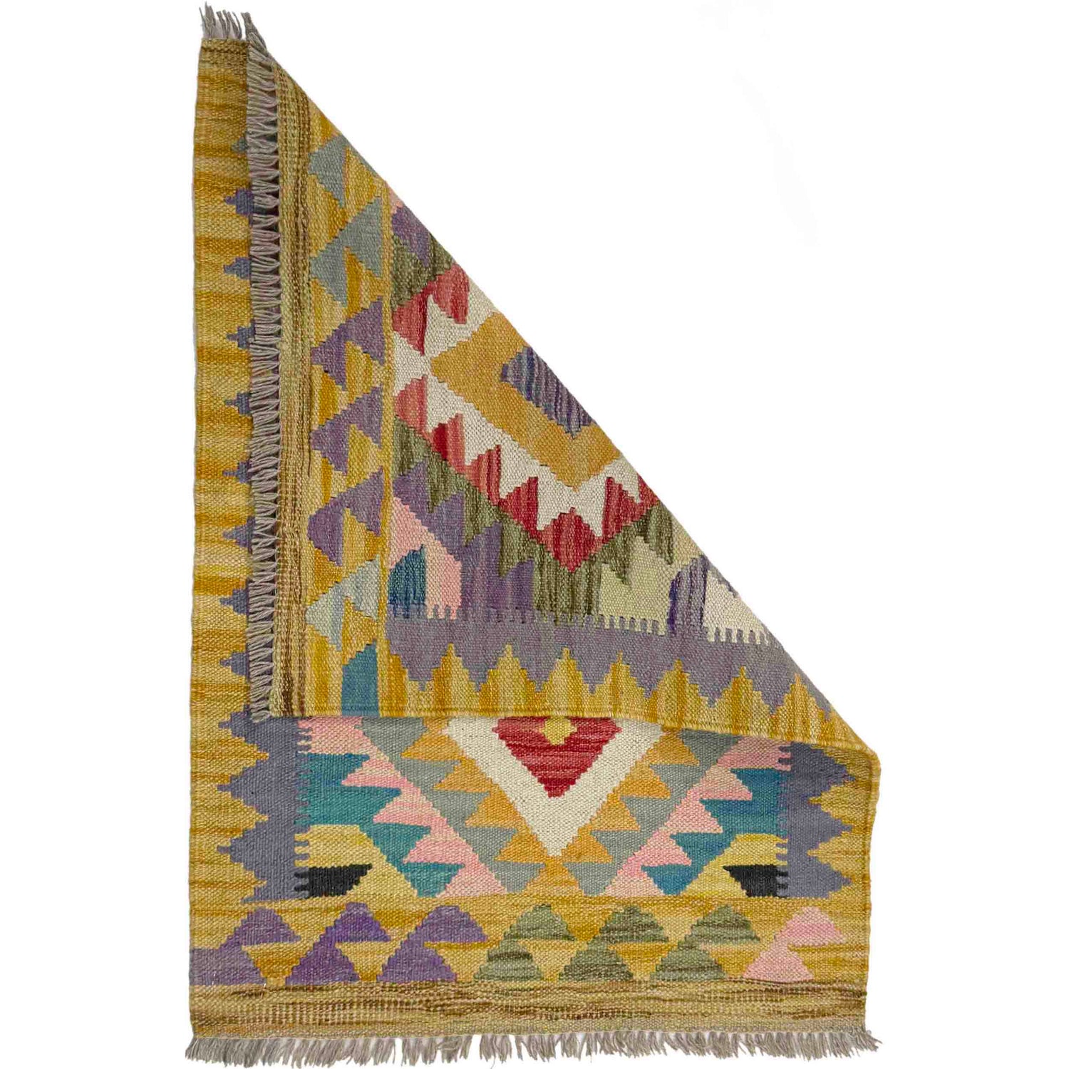 Handmade Vegetable Kelim 2' 2" x 2' 11" (ft) - No. Y39429