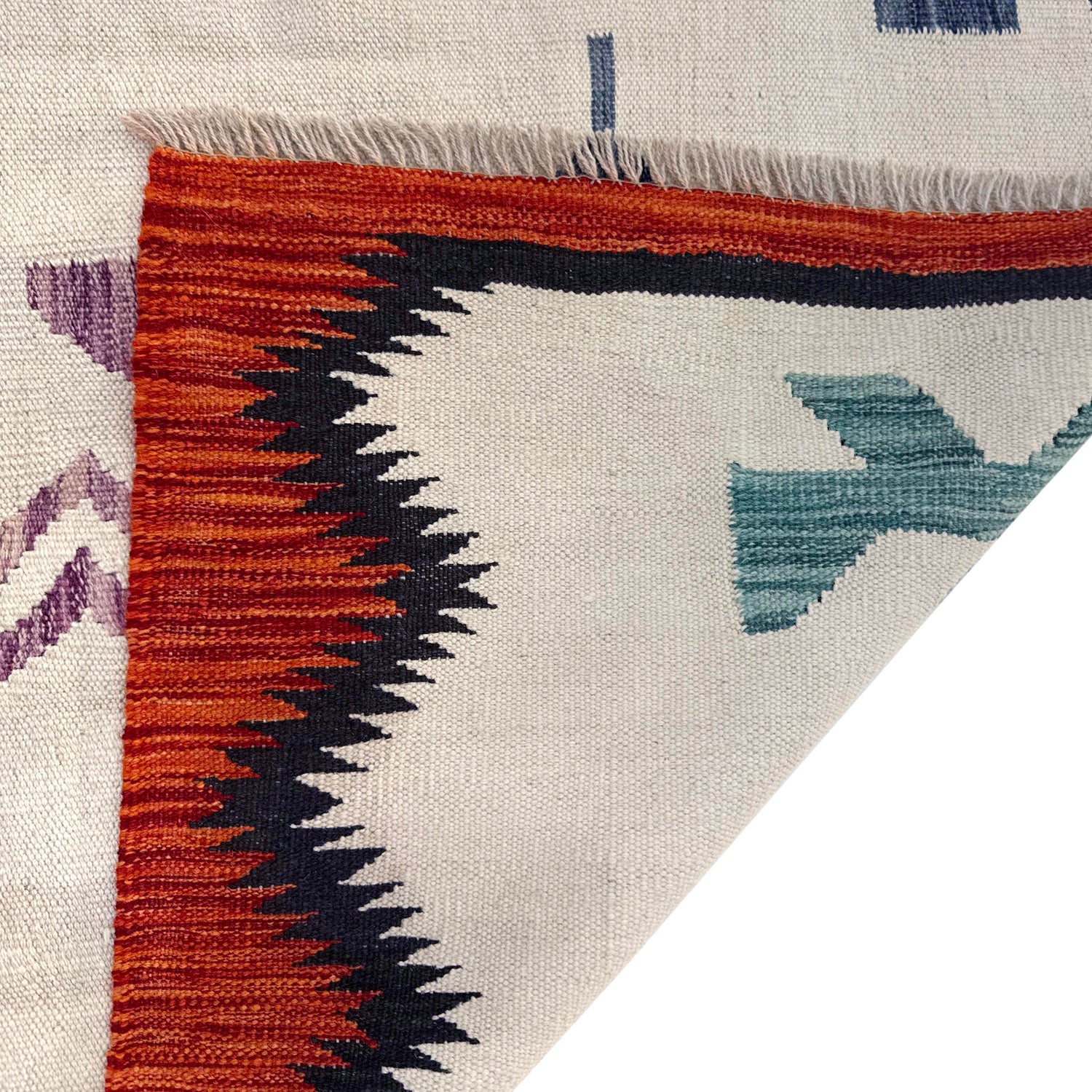 Hand Knotted Embroidery Kilim 8' 8" x 12' 2" (ft) - No. Y39434