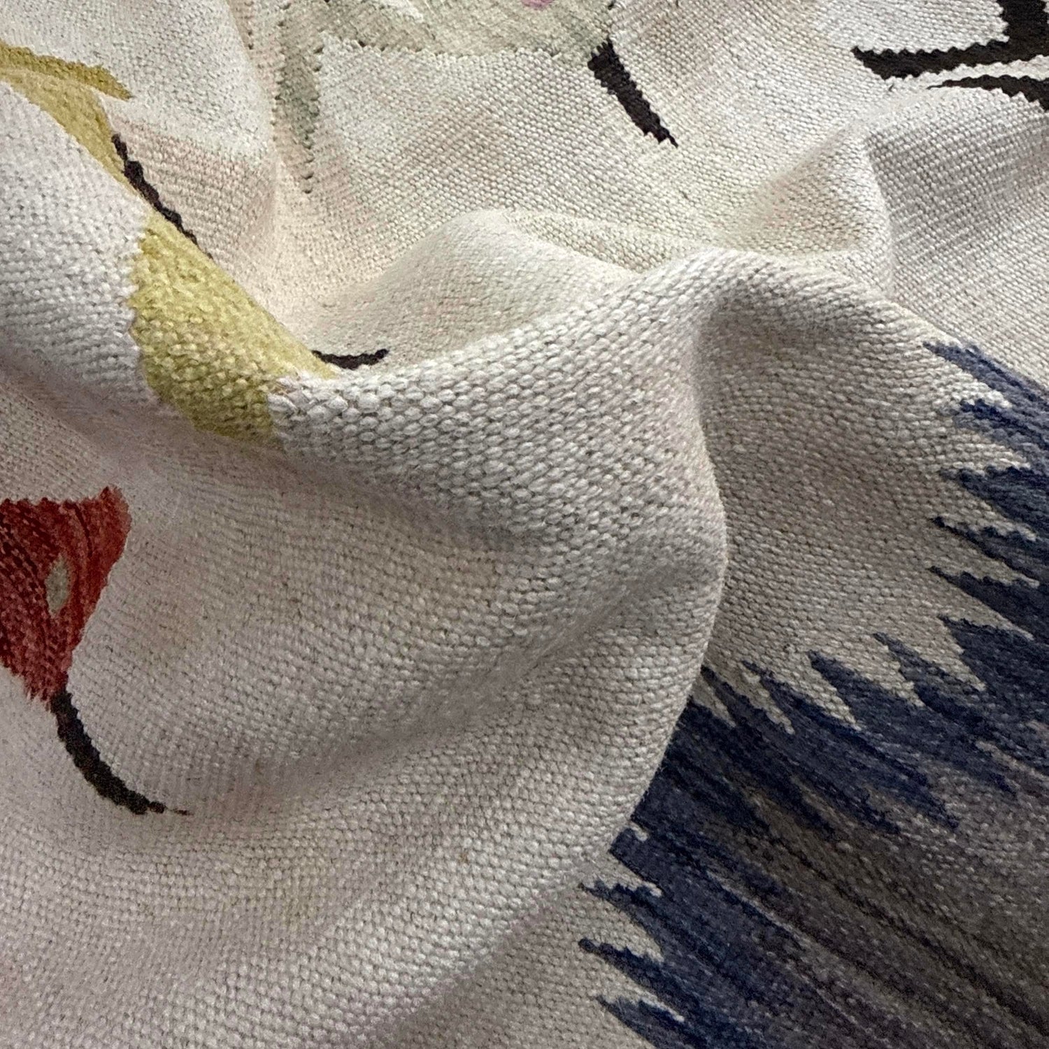 Hand Knotted Embroidery Kelim 8' 8" x 11' 10" (ft) - No. Y39435