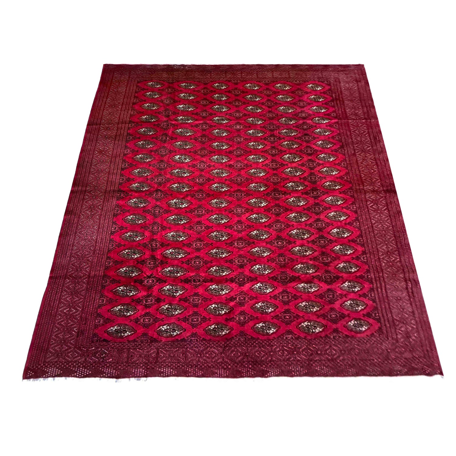 Red Color Bokhara Carpet 10' 0" x 11' 11" (ft) - No. Y39436