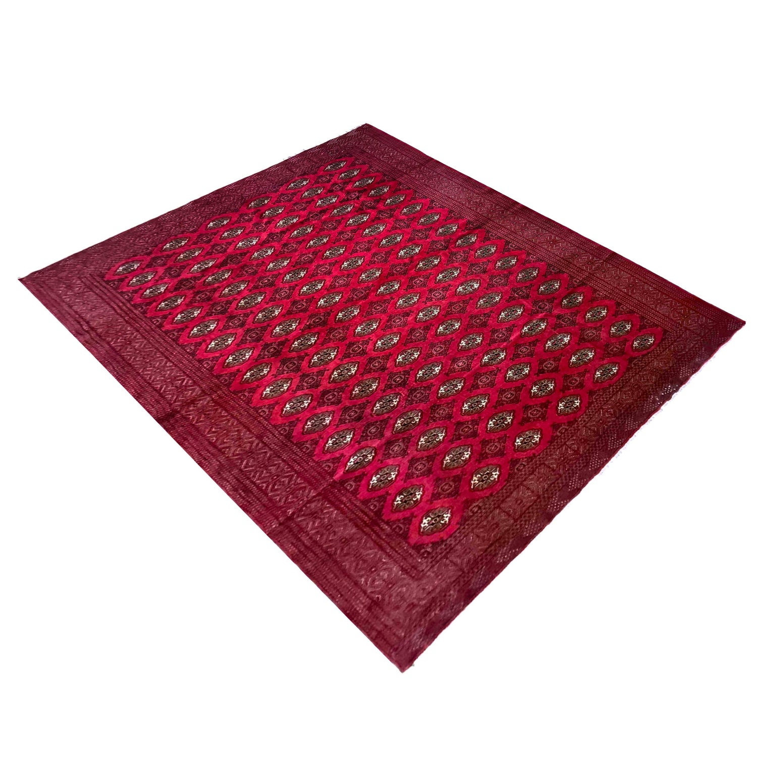 Red Color Bokhara Carpet 10' 0" x 11' 11" (ft) - No. Y39436