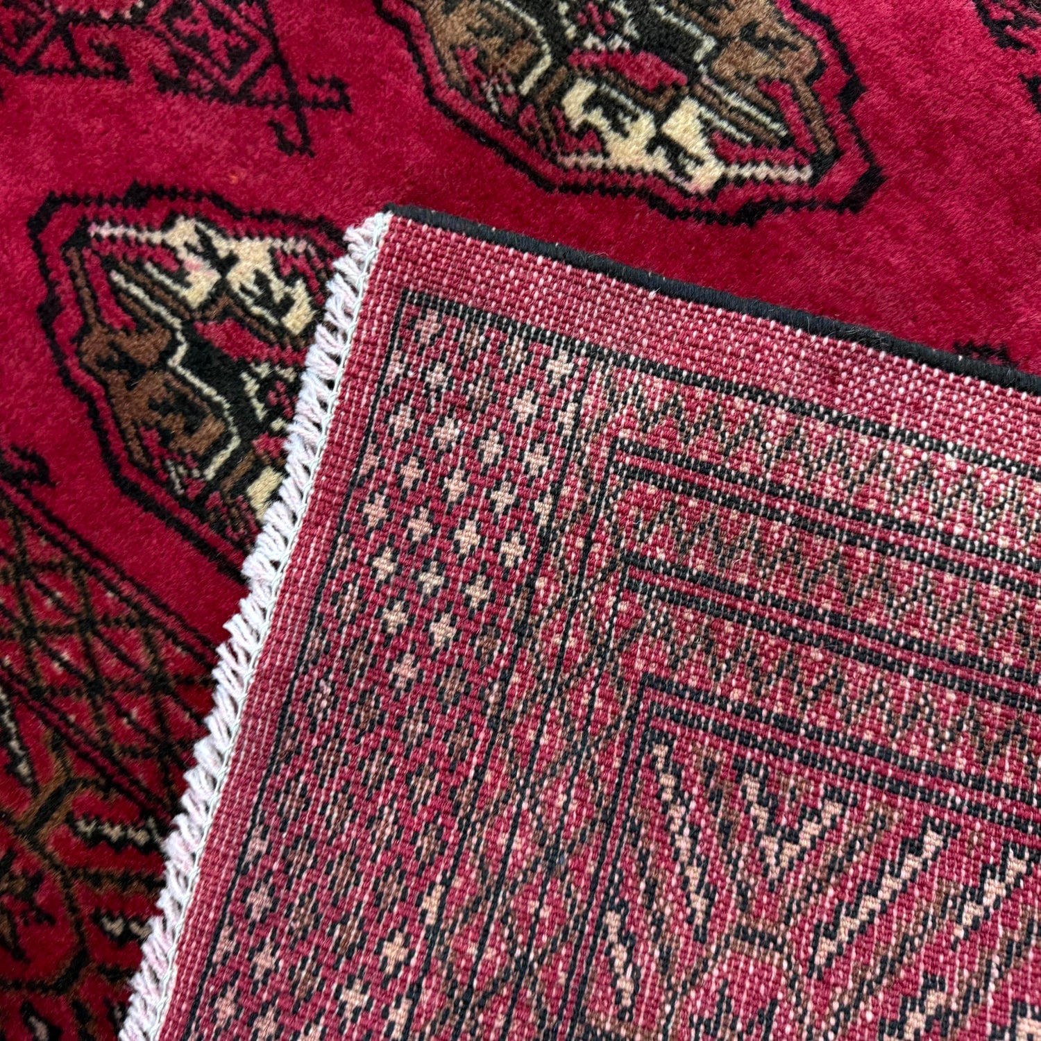 Red Color Bokhara Carpet 10' 0" x 11' 11" (ft) - No. Y39436