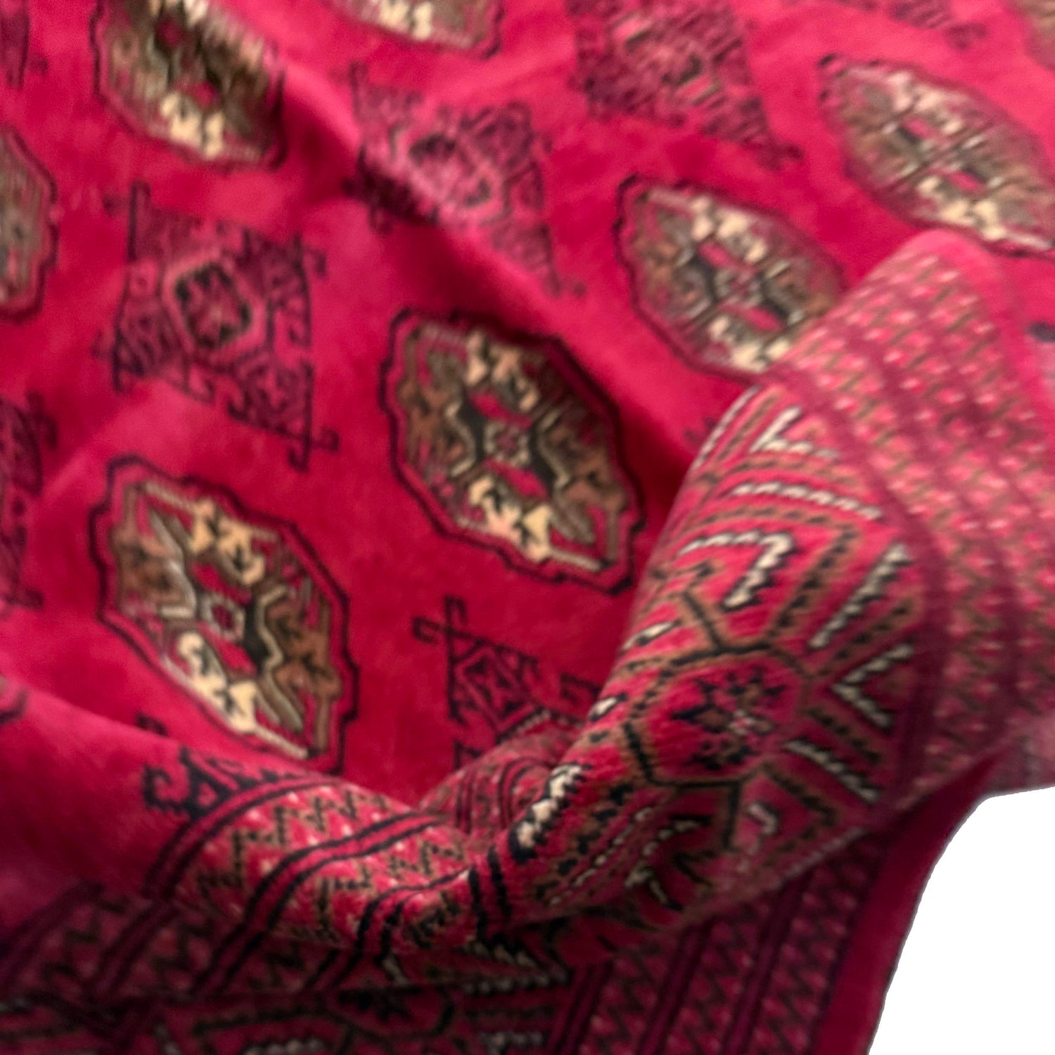 Red Color Bokhara Carpet 10' 0" x 11' 11" (ft) - No. Y39436