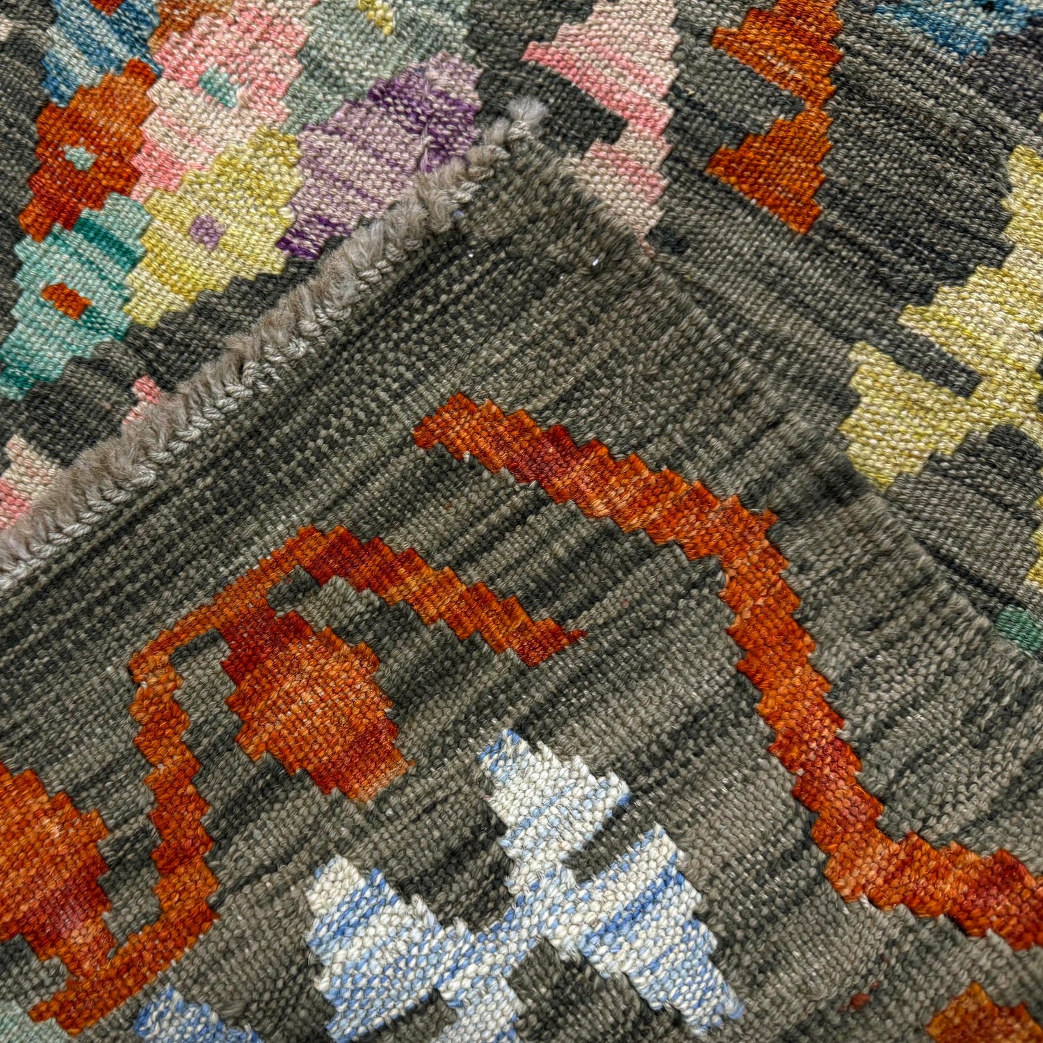 Handmade Vegetable Kilim 6' 0" x 7' 8" (ft) - No. Y39437