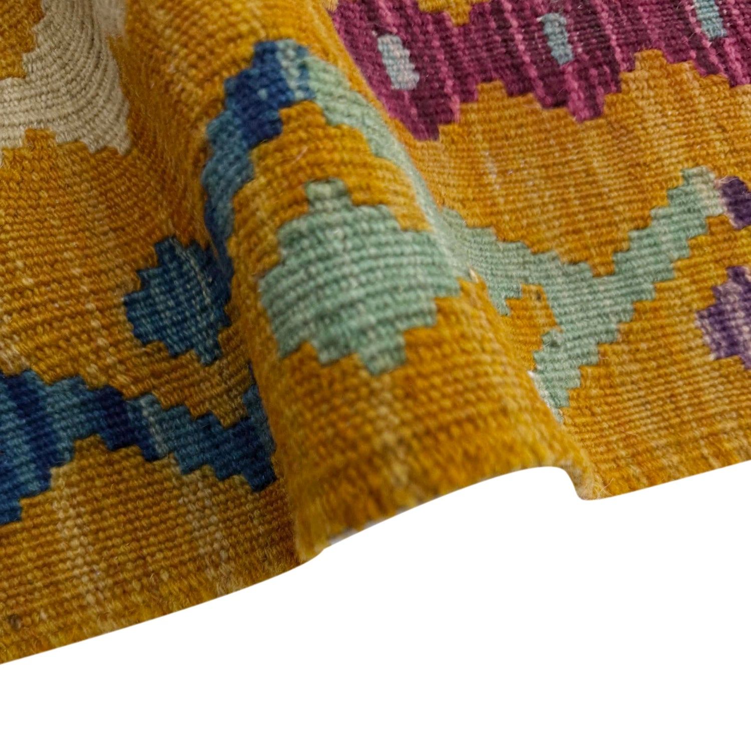 Handmade Vegetable Kilim 6' 7" x 9' 10" (ft) - No. Y39439