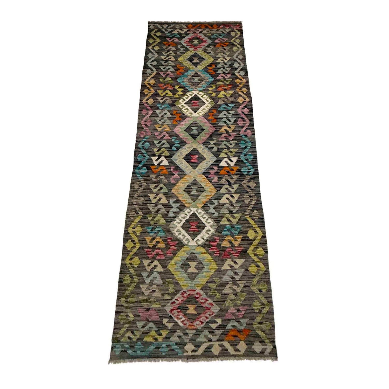 Vegetable Kelim Runner 2' 8" x 9' 9" (ft) - No. Y39442