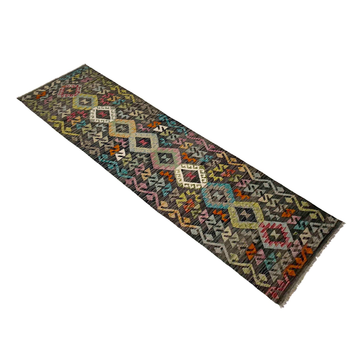 Vegetable Kelim Runner 2' 8" x 9' 9" (ft) - No. Y39442