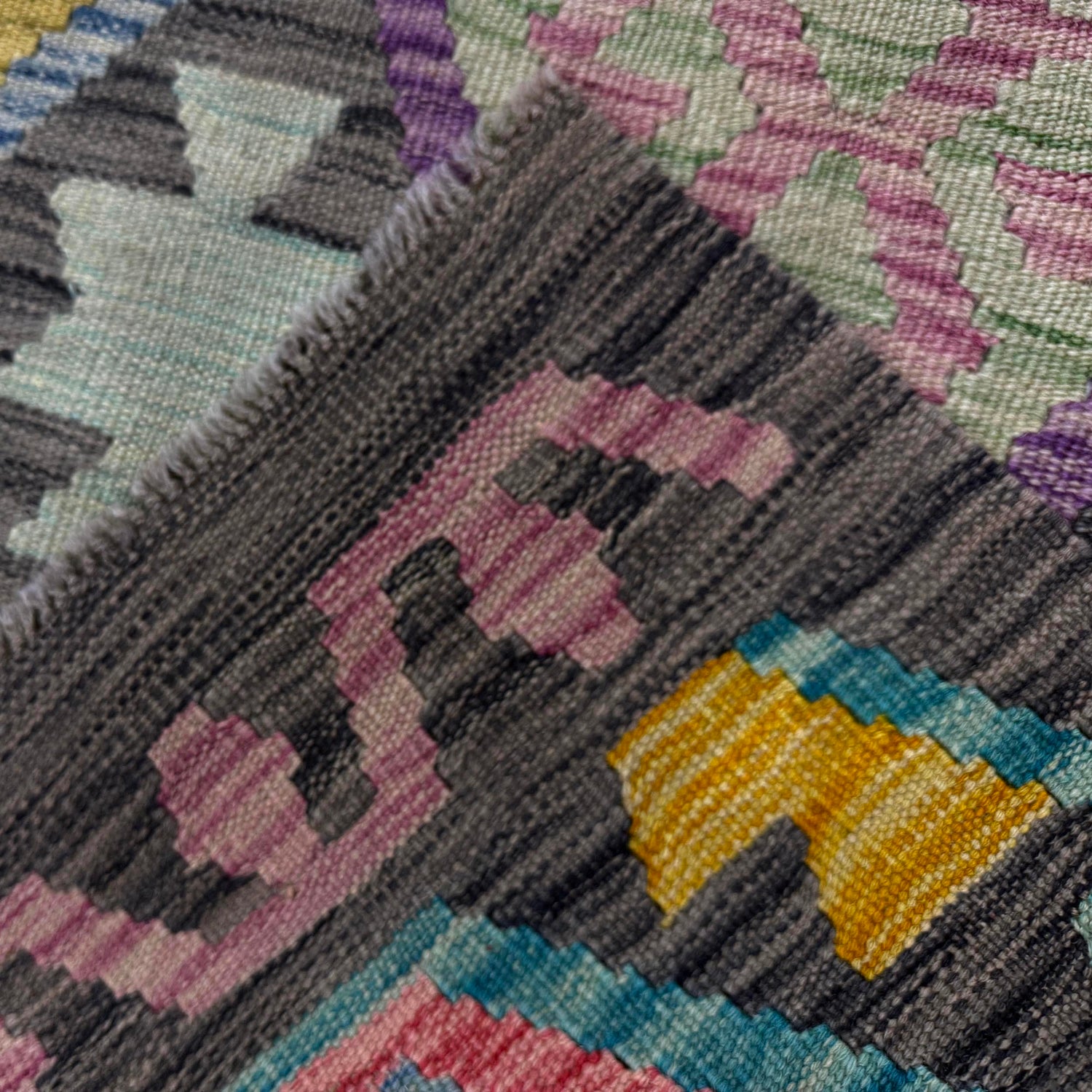 Handmade Vegetable Kelim 5' 9" x 8' 1" (ft) - No. Y39443