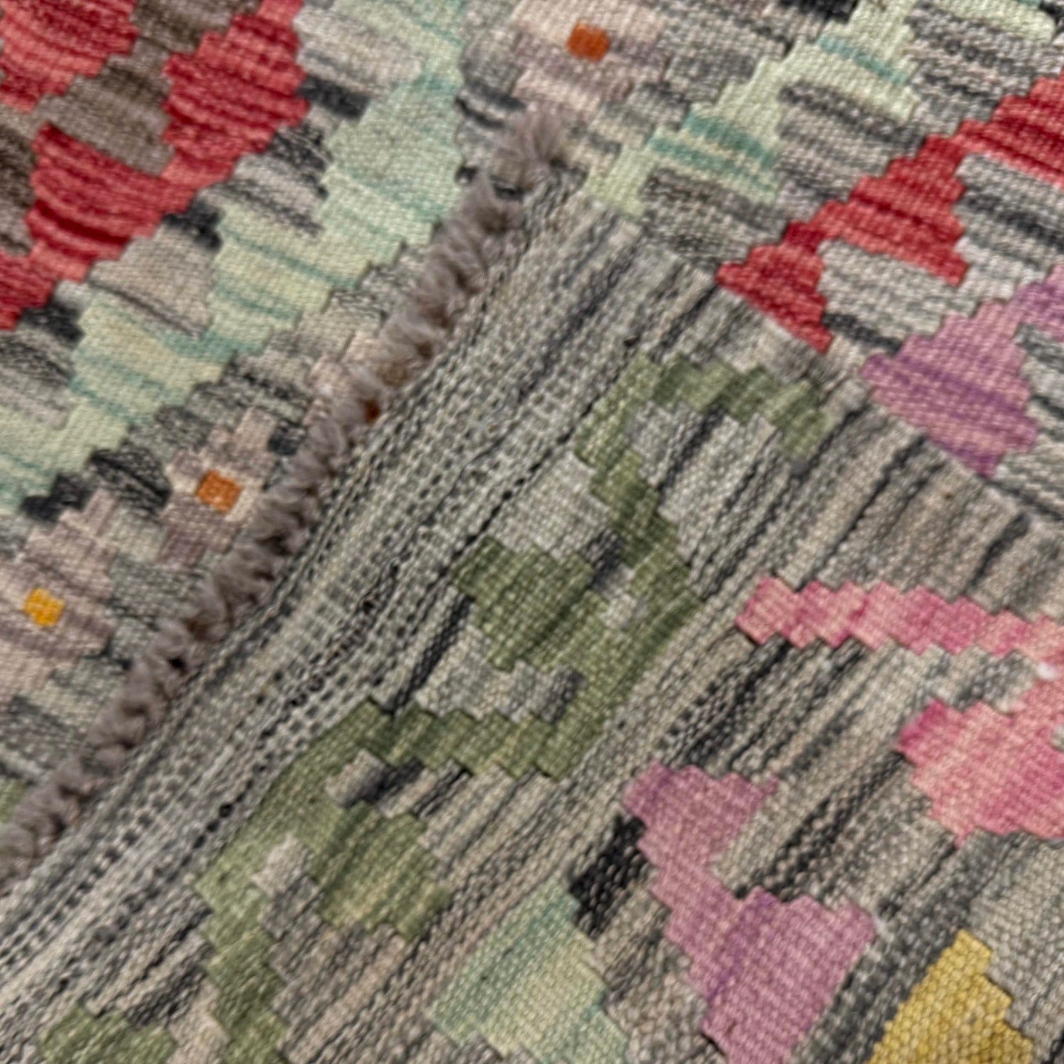 Handmade Vegetable Kilim 5' 1" x 6' 6" (ft) - No. Y39444