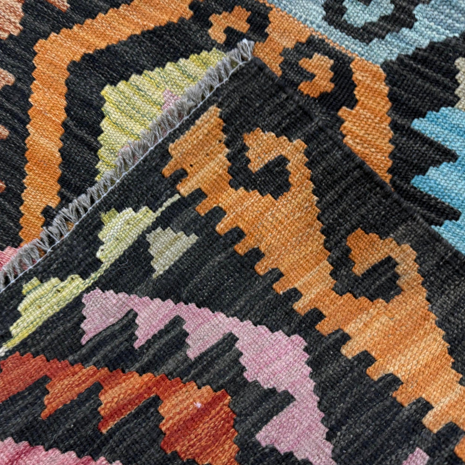 Handmade Vegetable Kilim 8' 2" x 11' 6" (ft) - No. Y39445