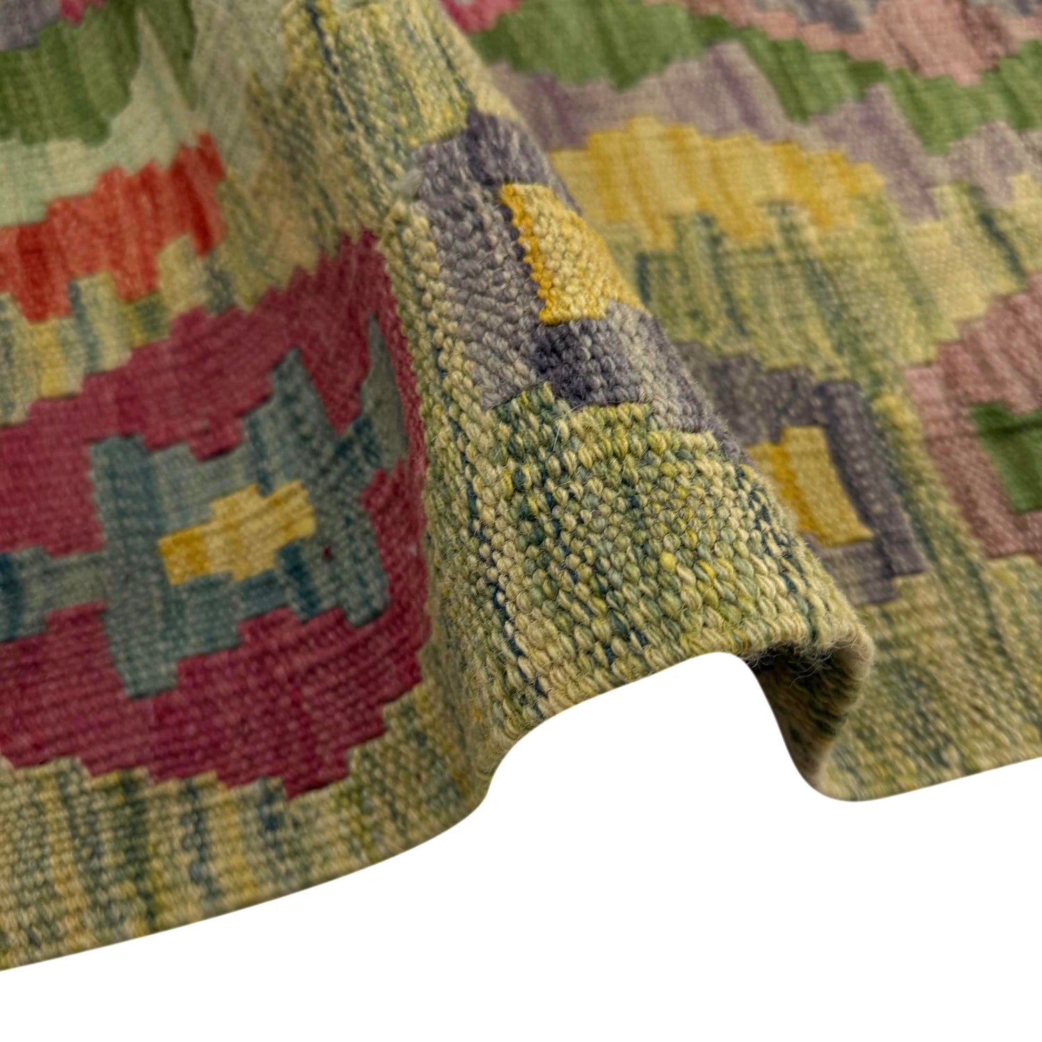 Handmade Vegetable Kelim 5' 3" x 6' 7" (ft) - No. Y39447