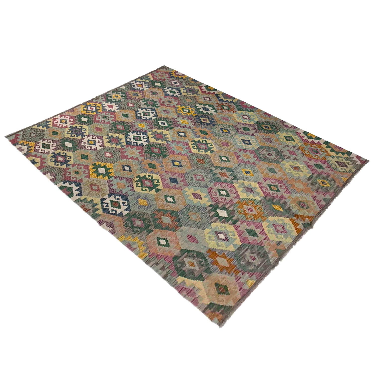 Handmade Vegetable Kilim 5' 10" x 8' 3" (ft) - No. Y39448