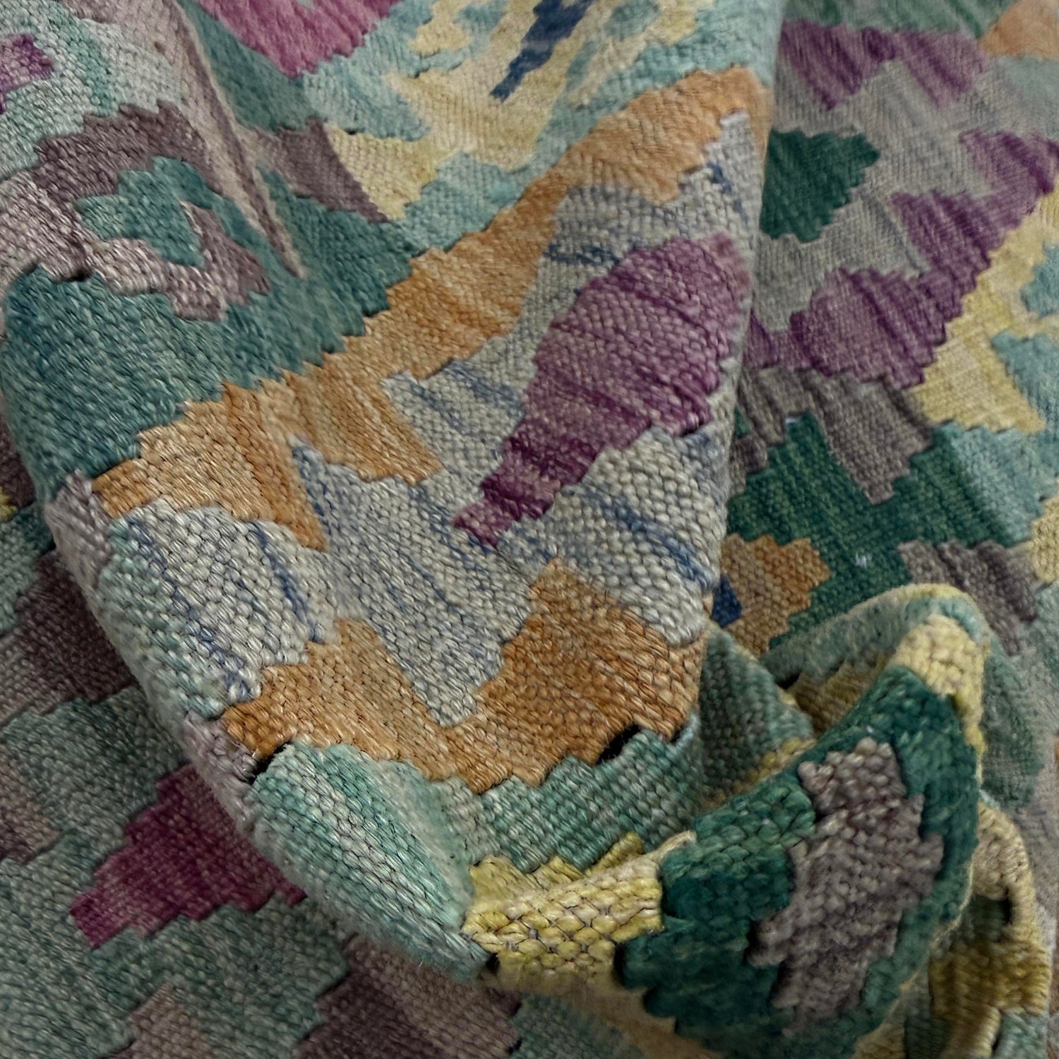 Handmade Vegetable Kilim 5' 10" x 8' 3" (ft) - No. Y39448