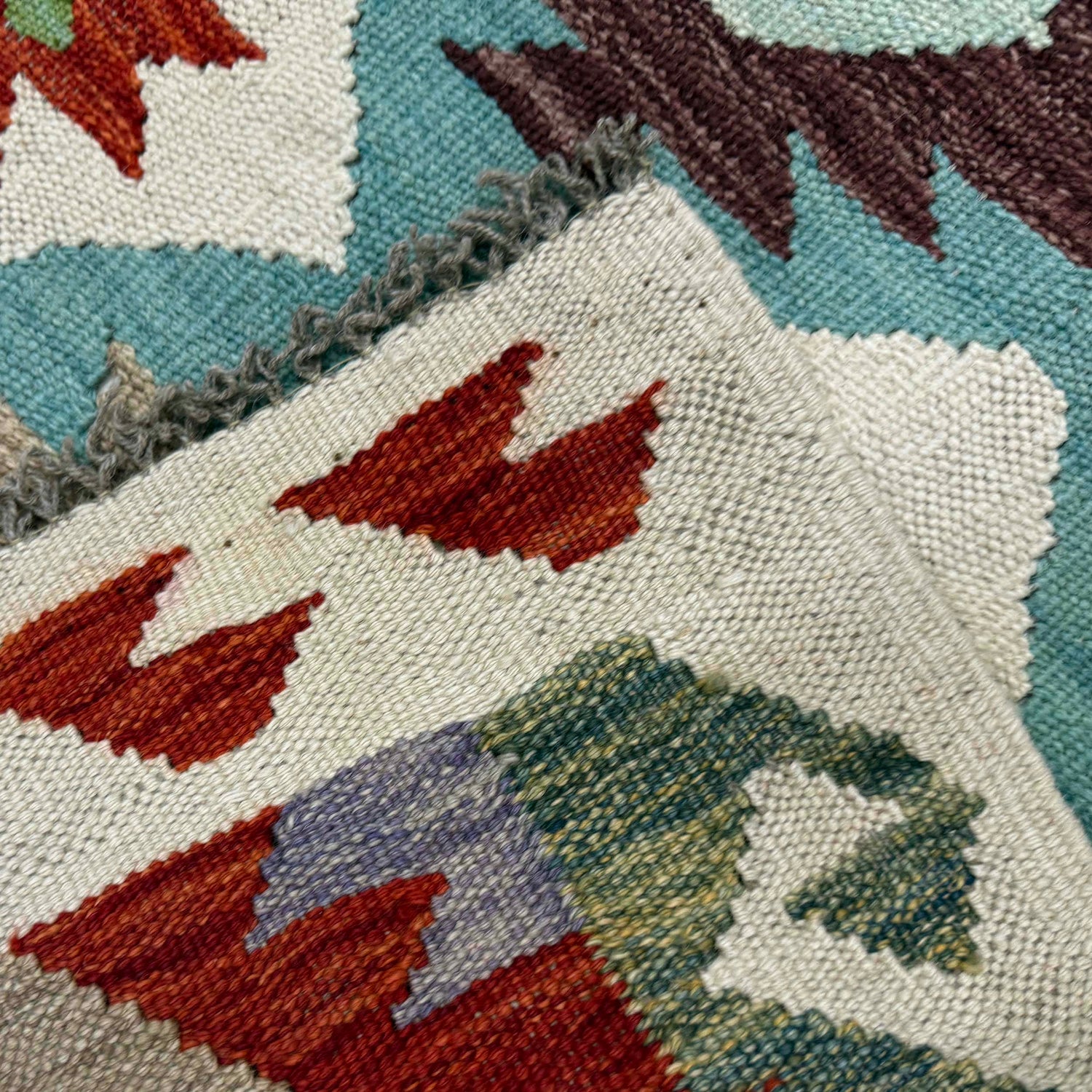 Vegetable Kelim Runner 2' 7" x 13' 0" (ft) - No. Y39449