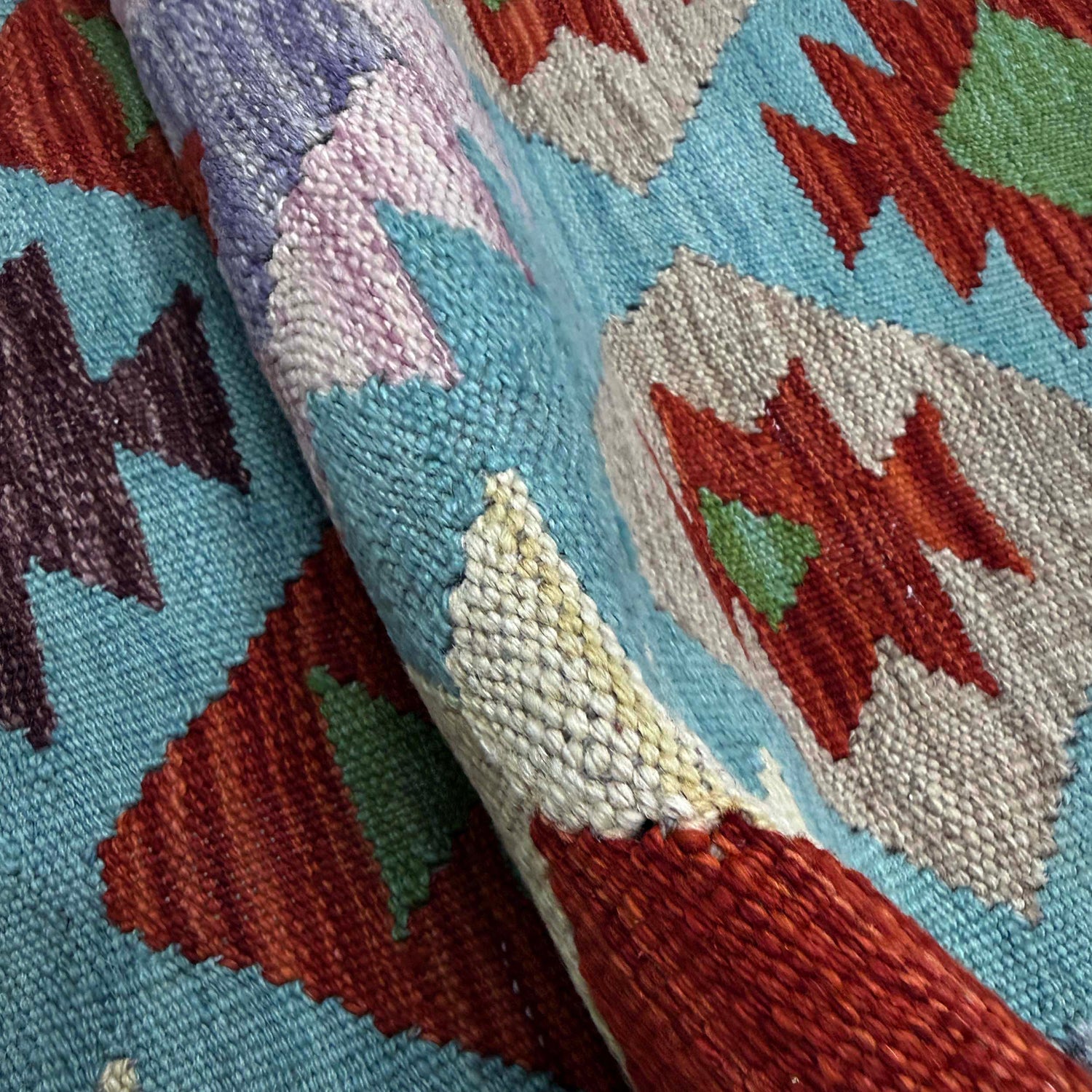 Vegetable Kelim Runner 2' 7" x 13' 0" (ft) - No. Y39449