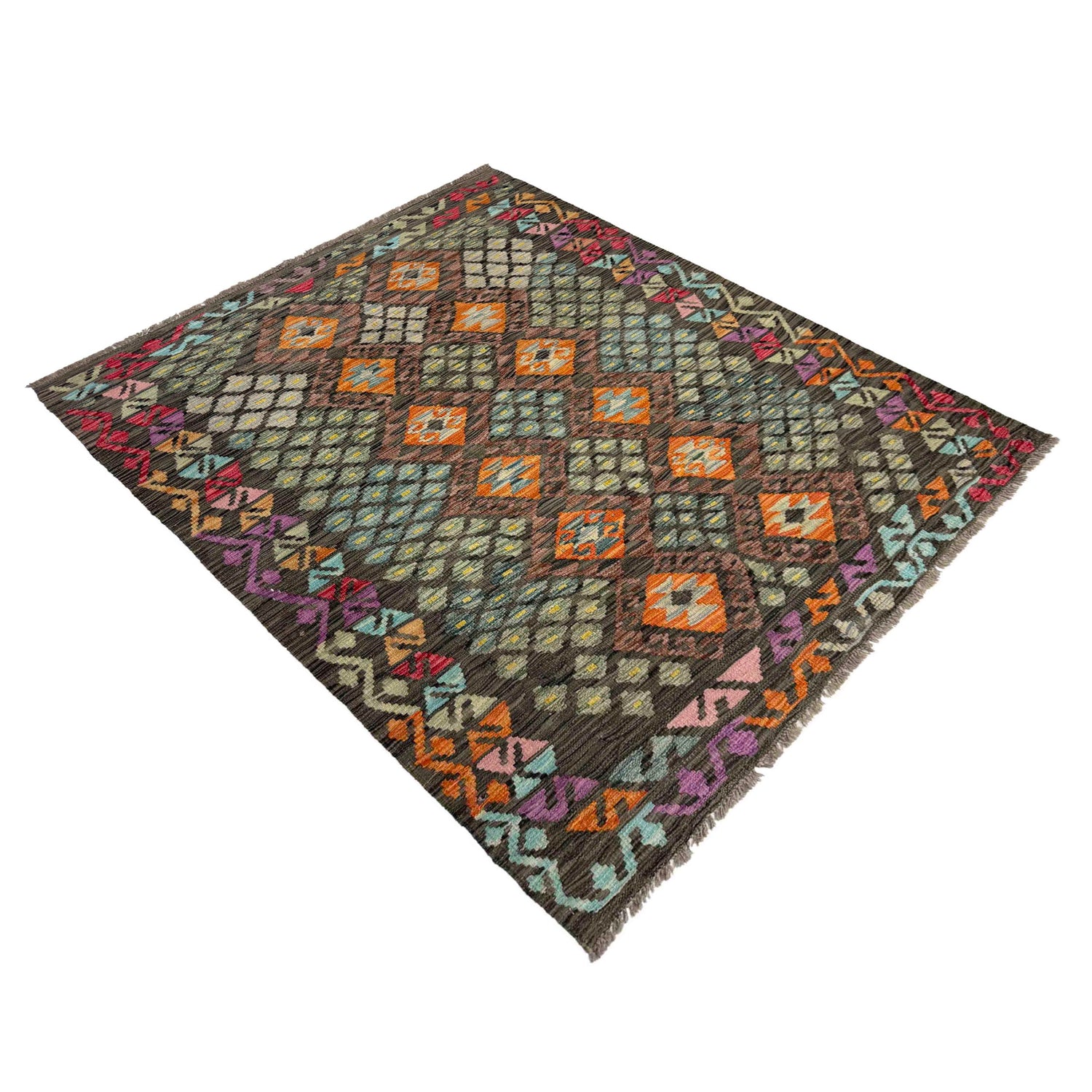 Handmade Vegetable Kilim 4' 3" x 5' 10" (ft) - No. Y39451
