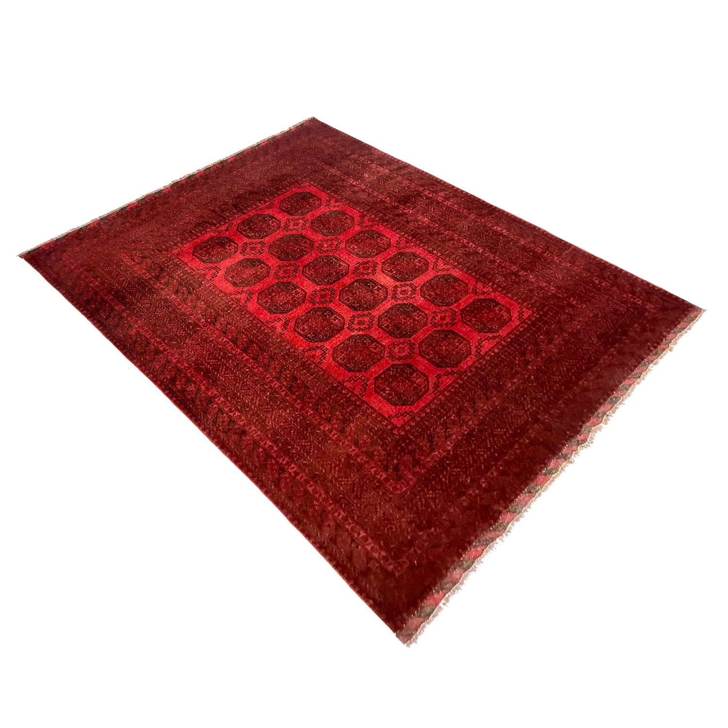 Traditional Red Fil pa Carpet 6' 8" x 8' 10" (ft) - No. Y39455