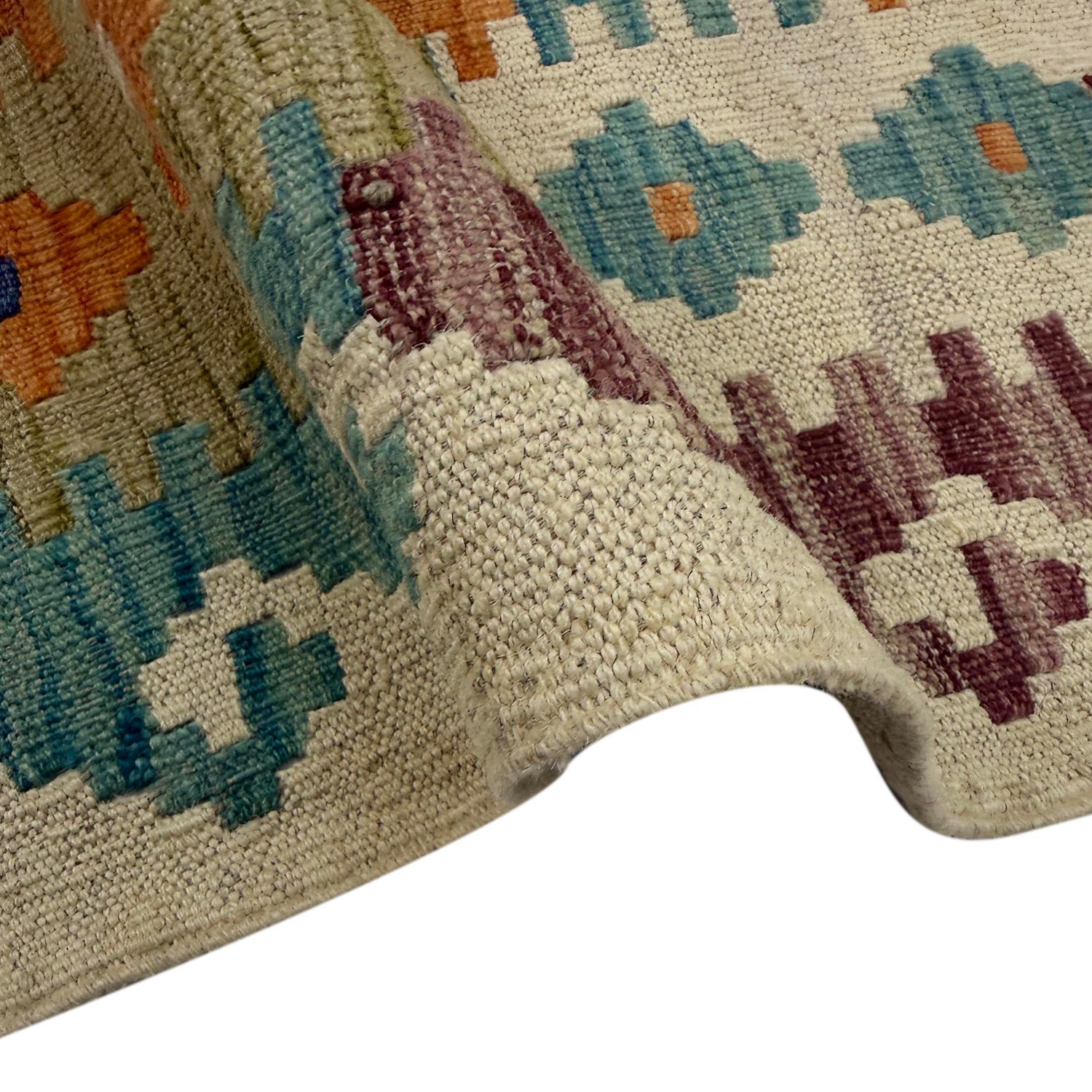 Handmade Vegetable Kelim 5' 11" x 7' 7" (ft) - No. Y39461