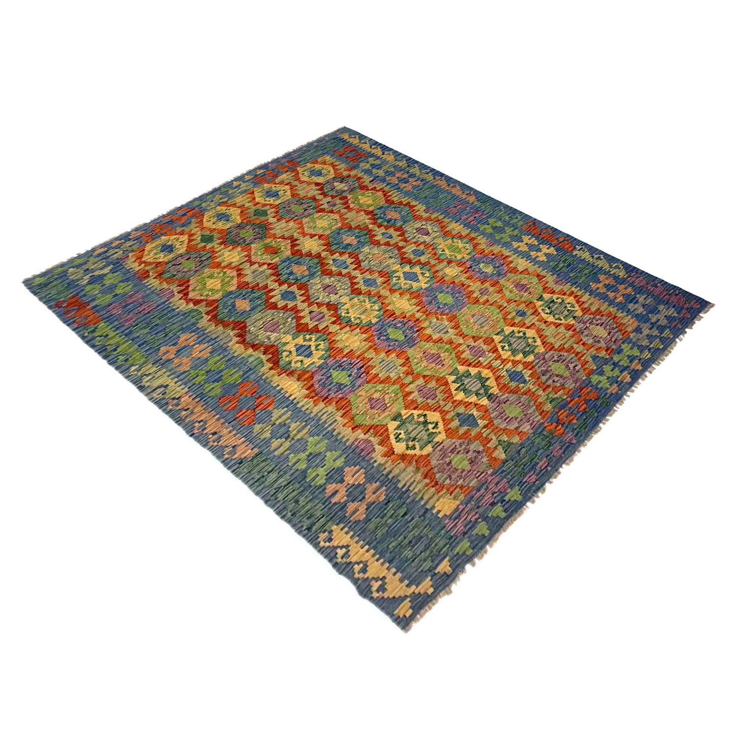 Handmade Vegetable Kilim 6' 2" x 8' 0" (ft) - No. Y39462