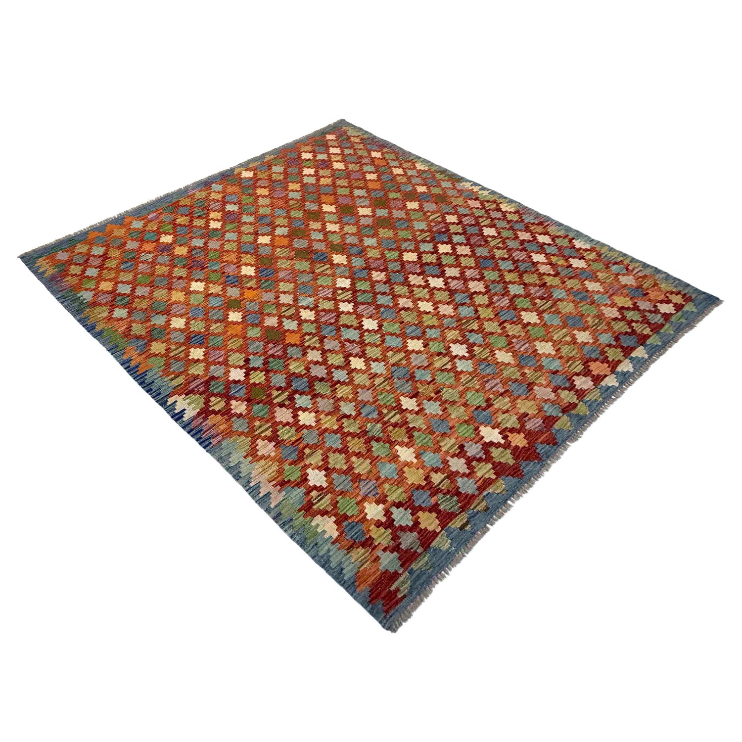 Handmade Vegetable Kelim 5' 11" x 8' 0" (ft) - No. Y39464