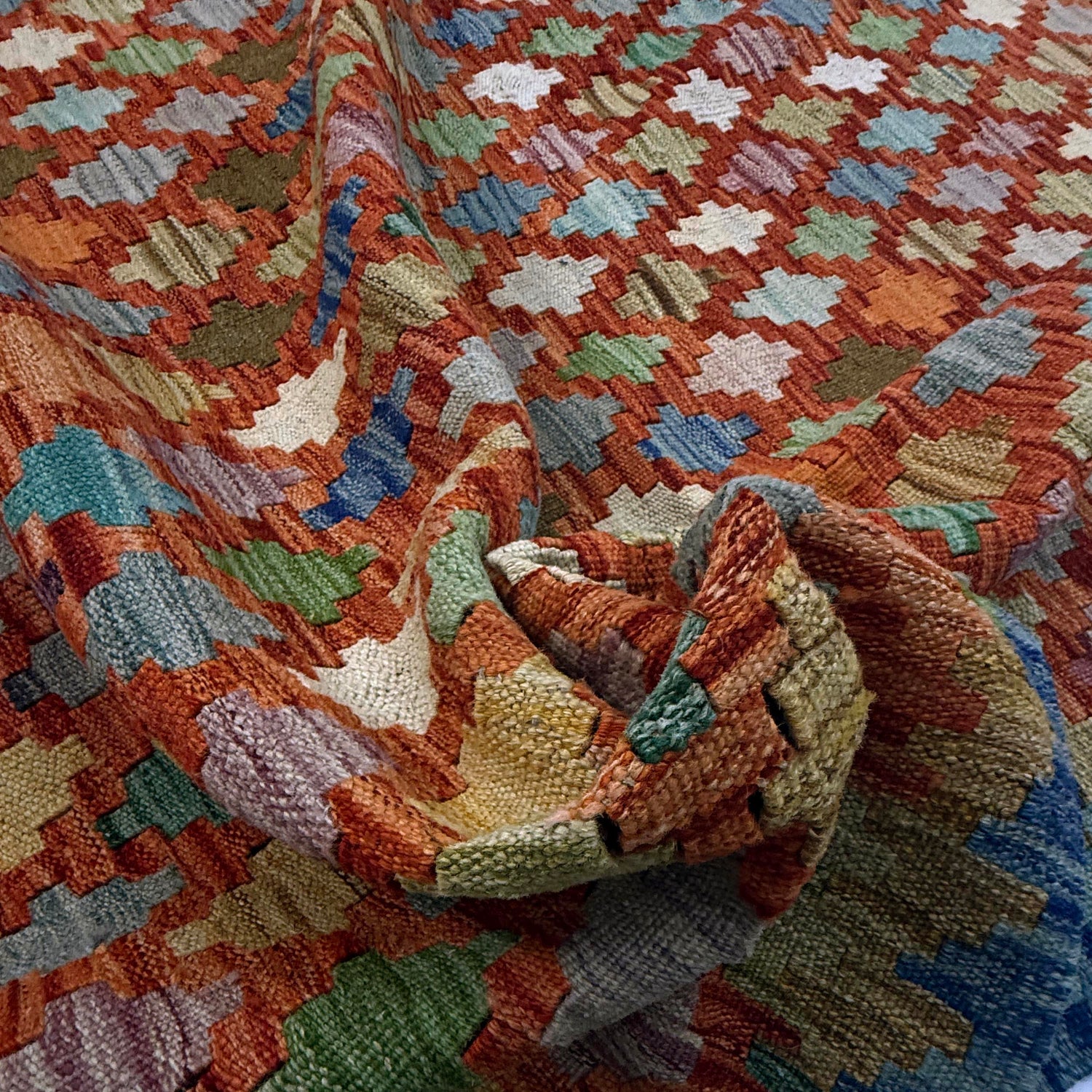 Handmade Vegetable Kelim 5' 11" x 8' 0" (ft) - No. Y39464