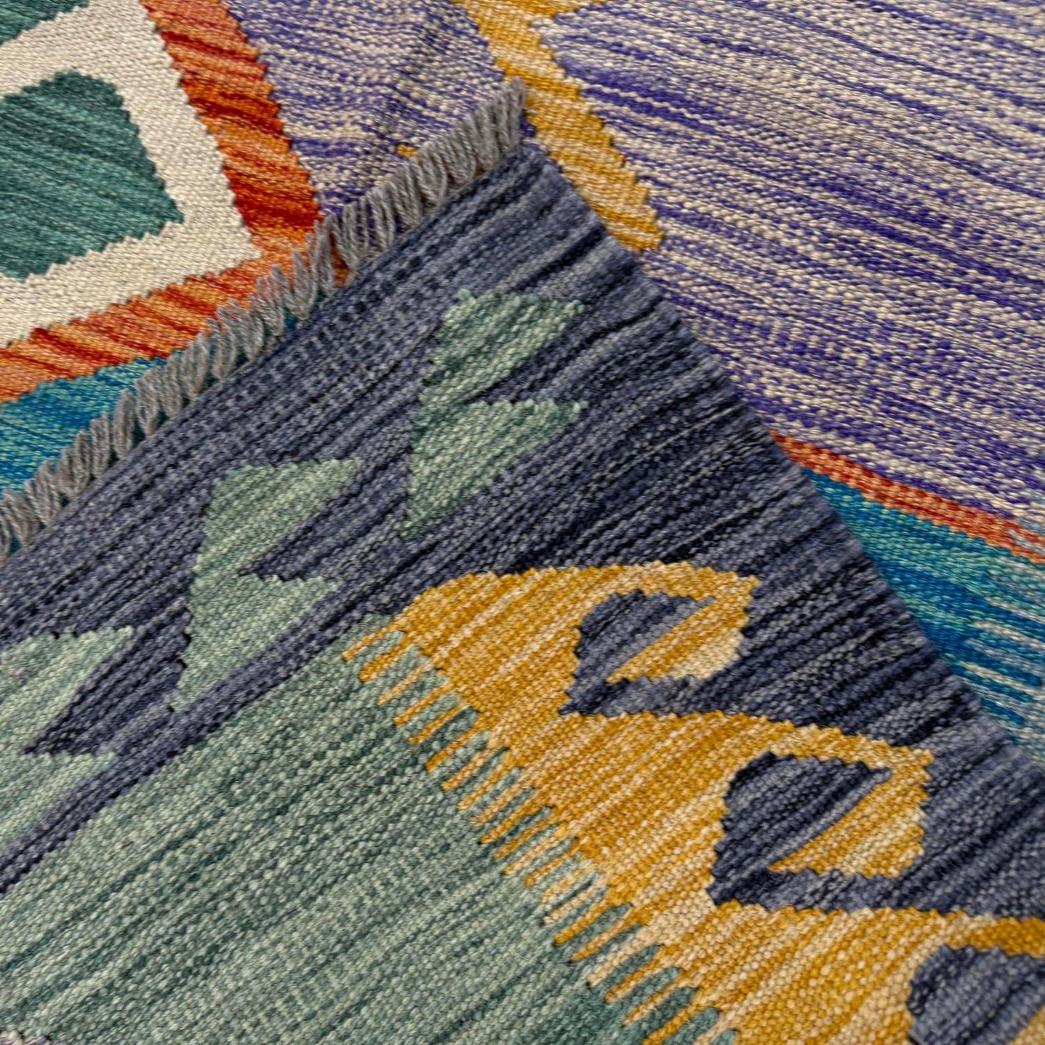 Handmade Vegetable Kilim 5' 9" x 8' 6" (ft) - No. Y39465