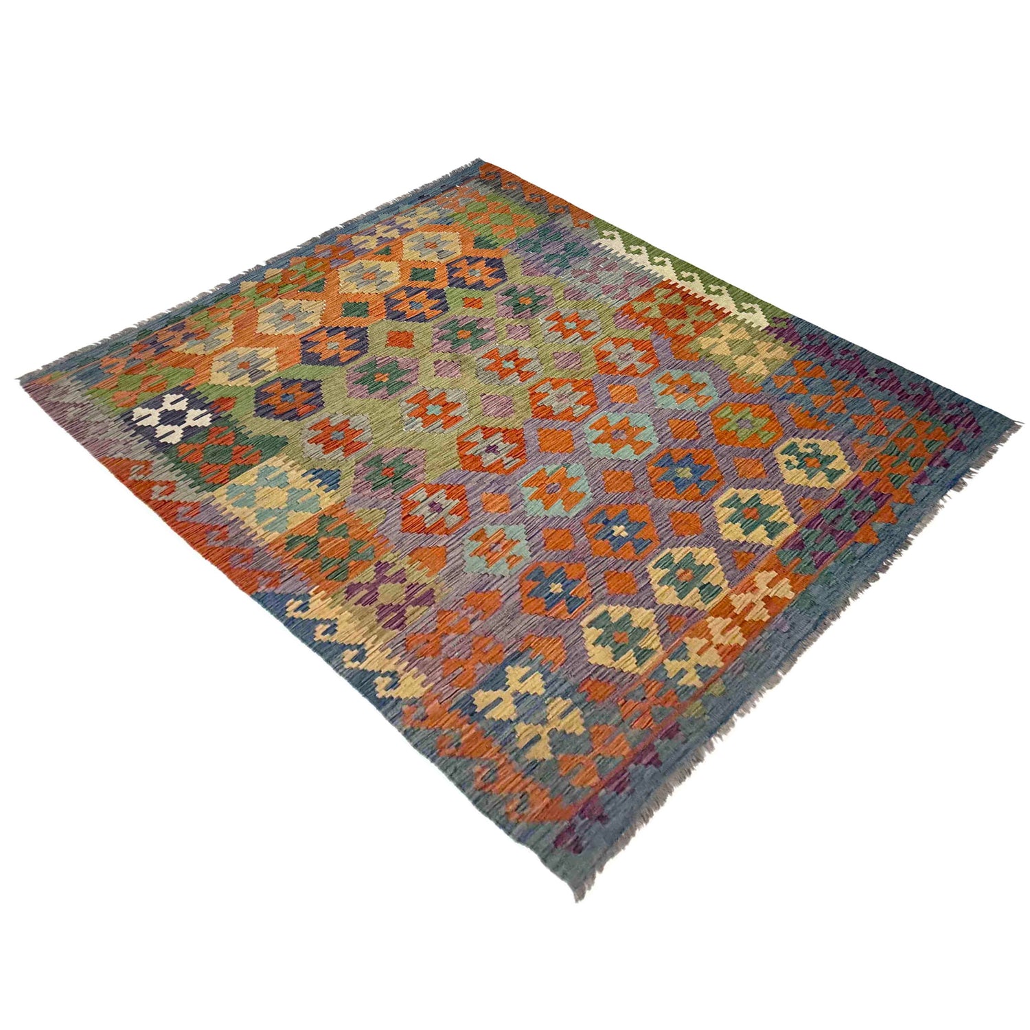 Handmade Vegetable Kilim 5' 9" x 8' 0" (ft) - No. Y39469