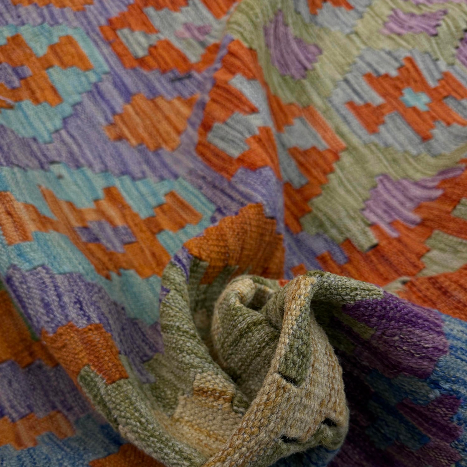 Handmade Vegetable Kilim 5' 9" x 8' 0" (ft) - No. Y39469