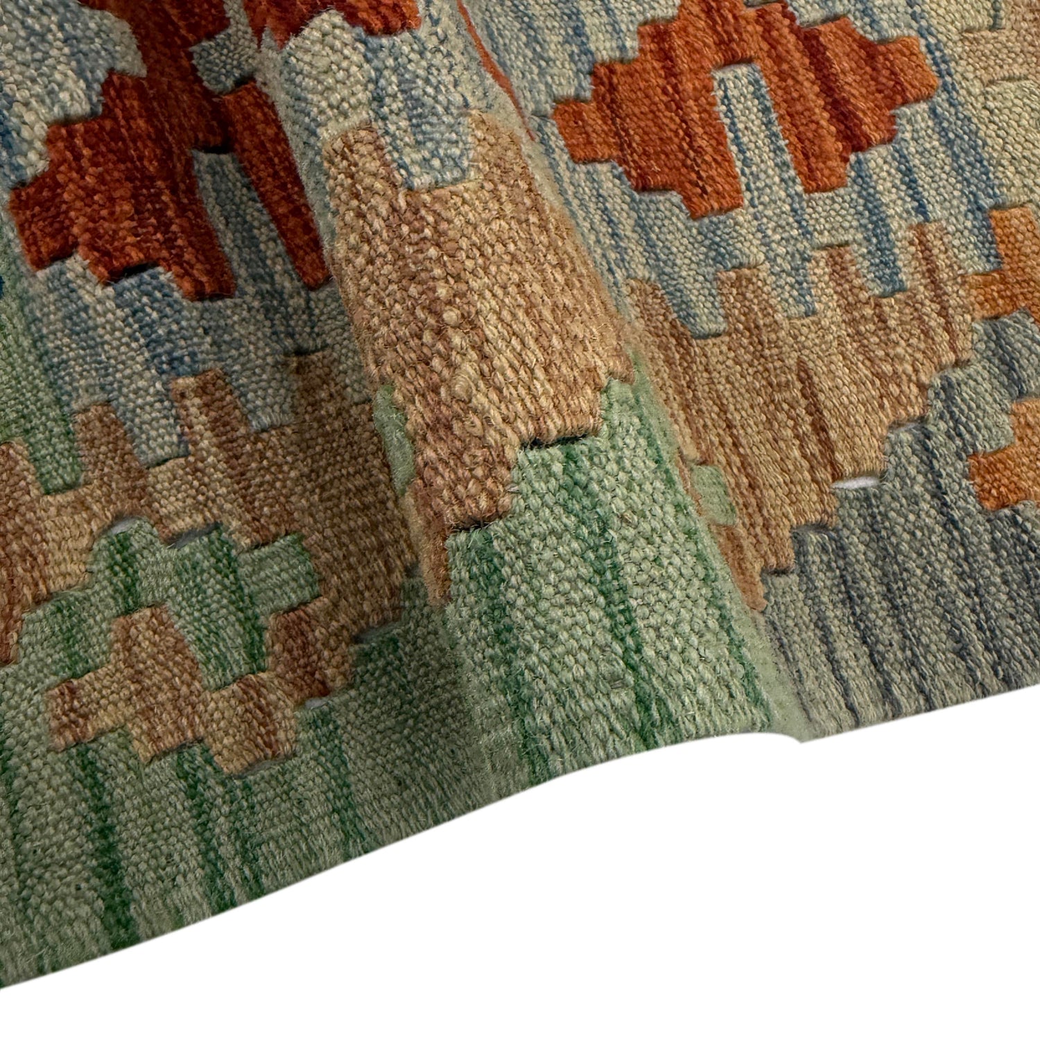 Handmade Vegetable Kelim 6' 2" x 7' 10" (ft) - No. Y39471