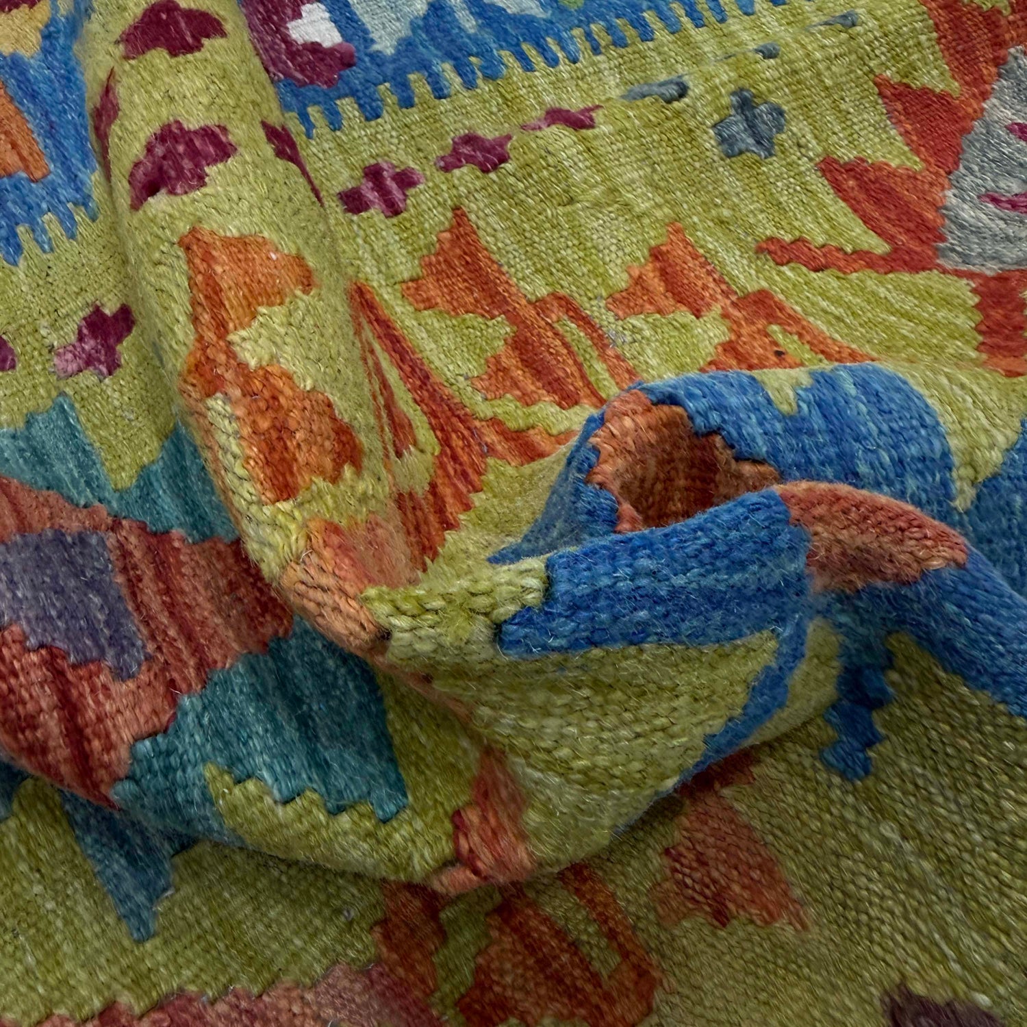 Handmade Vegetable Kilim 6' 2" x 8' 1" (ft) - No. Y39473