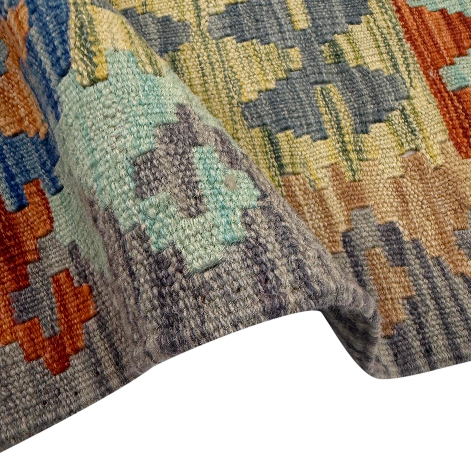 Handmade Vegetable Kelim 6' 3" x 7' 7" (ft) - No. Y39474