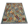 Handmade Vegetable Kelim 5' 8" x 8' 5" (ft) - No. Y39476
