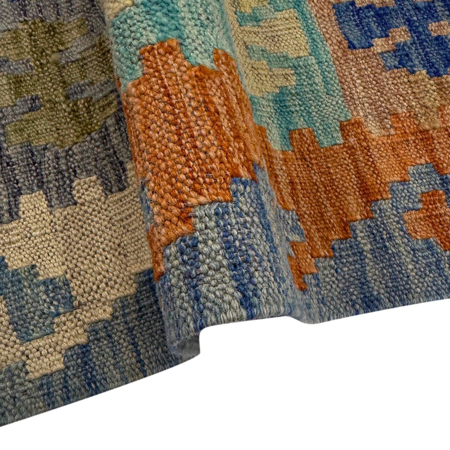 Handmade Vegetable Kelim 5' 8" x 8' 5" (ft) - No. Y39476