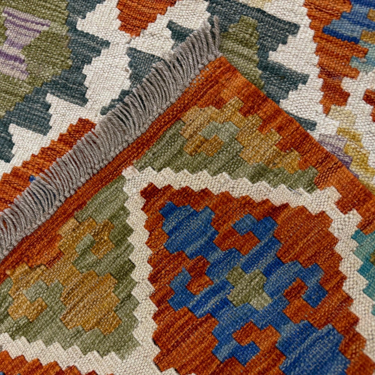 Handmade Vegetable Kilim 5' 11" x 8' 2" (ft) - No. Y39477