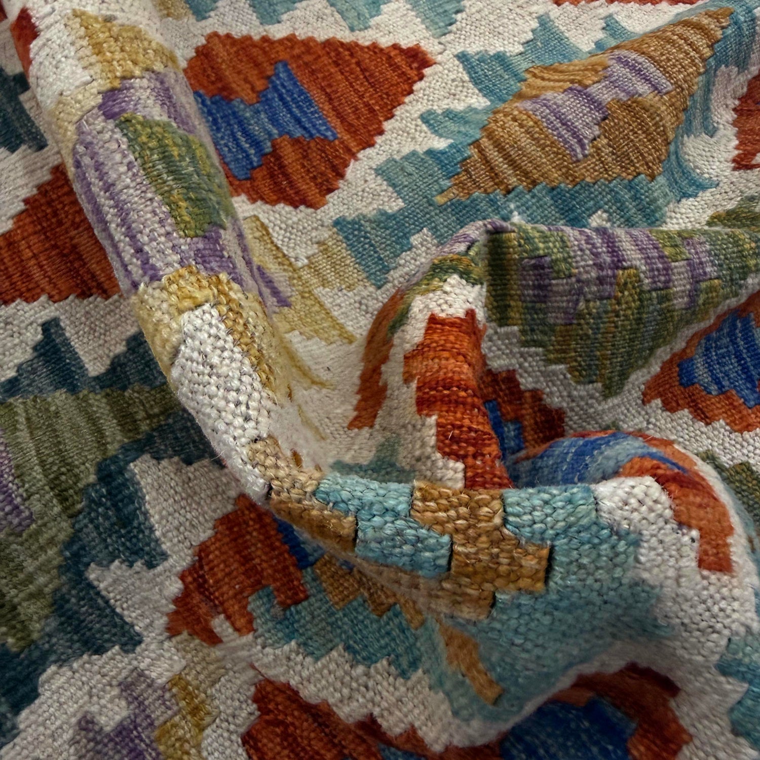 Handmade Vegetable Kilim 5' 11" x 8' 2" (ft) - No. Y39477